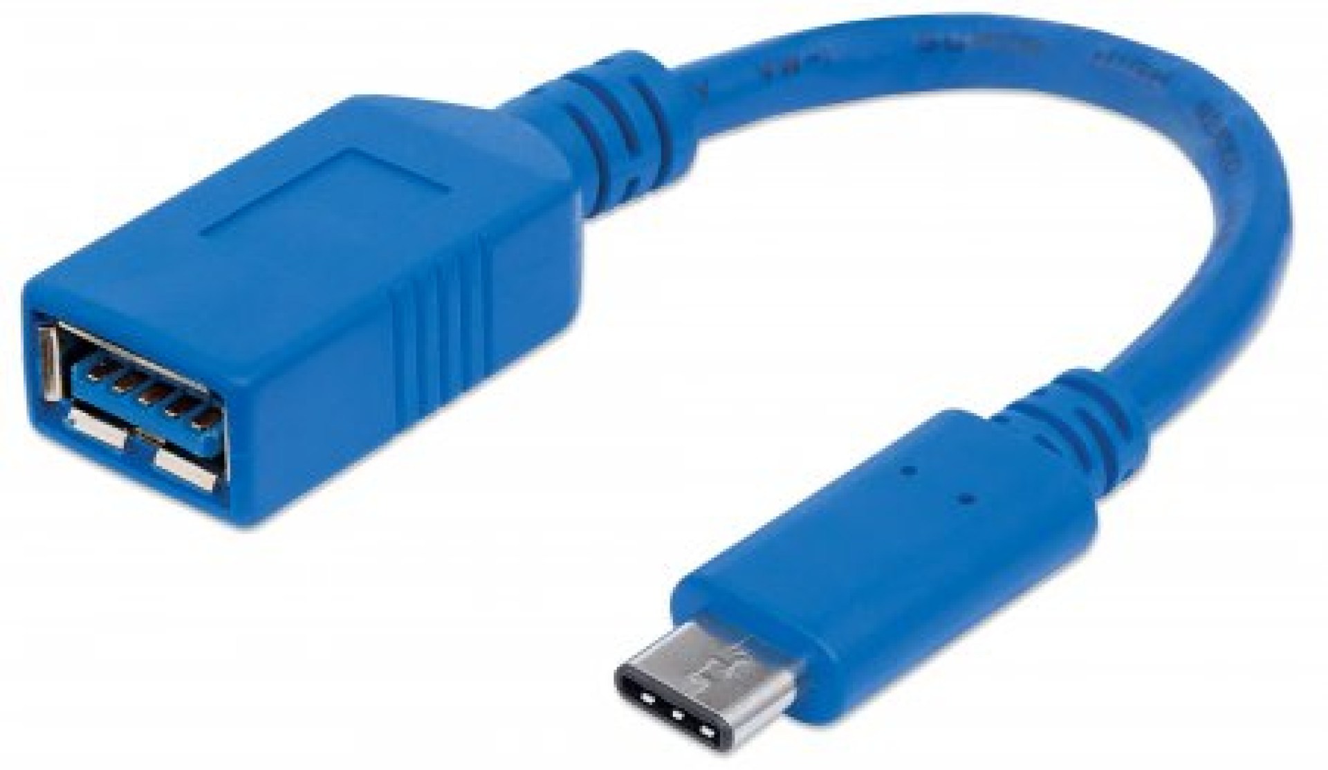 353540 Cable para Dispositivos USB-C de Súper Velocidad USB 3.2 Gen 1 – C macho/ A hembra, 5 Gbps, 15 cm, Azul