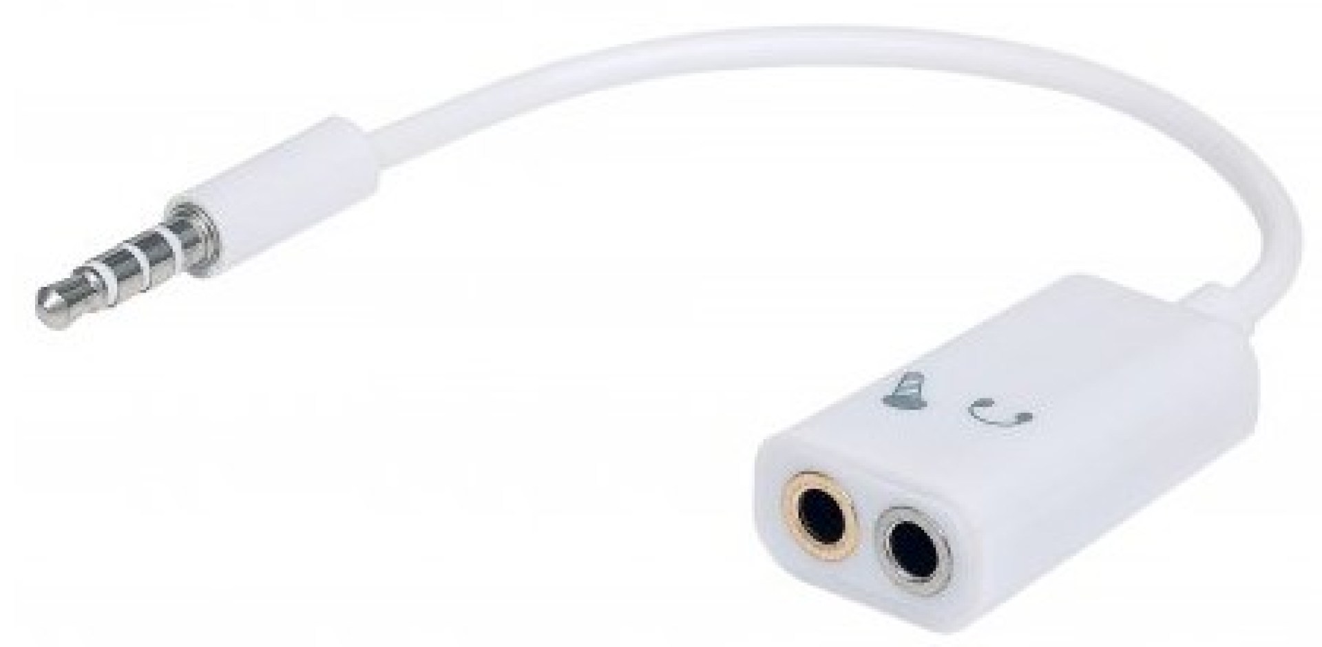 354561 Separador Audífono y micrófono Estéreo 3.5 mm Convierte puerto 3.5 mm – TRRS a una conexión separada de 3.5 mm, TRS, audífono/micrófono