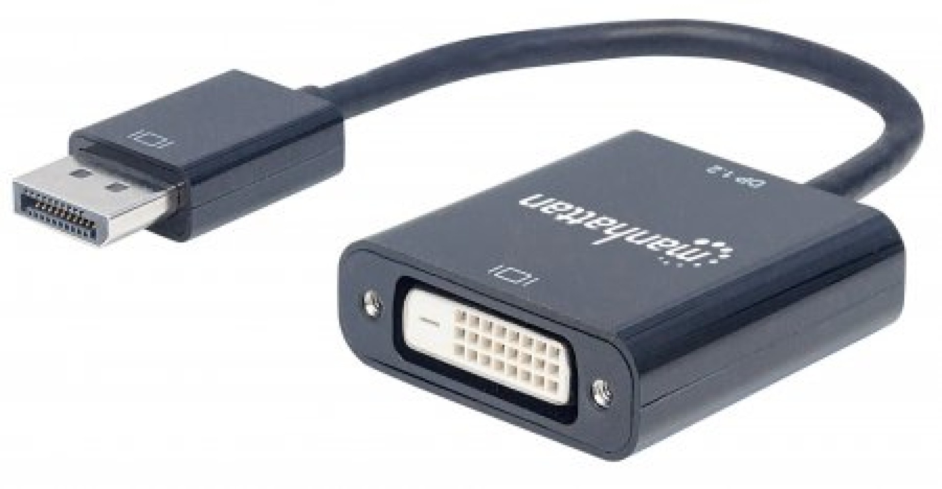 Adaptador DisplayPort M a DVI-D MANHATTAN 152228 – Negro, DisplayPort, DVI-D