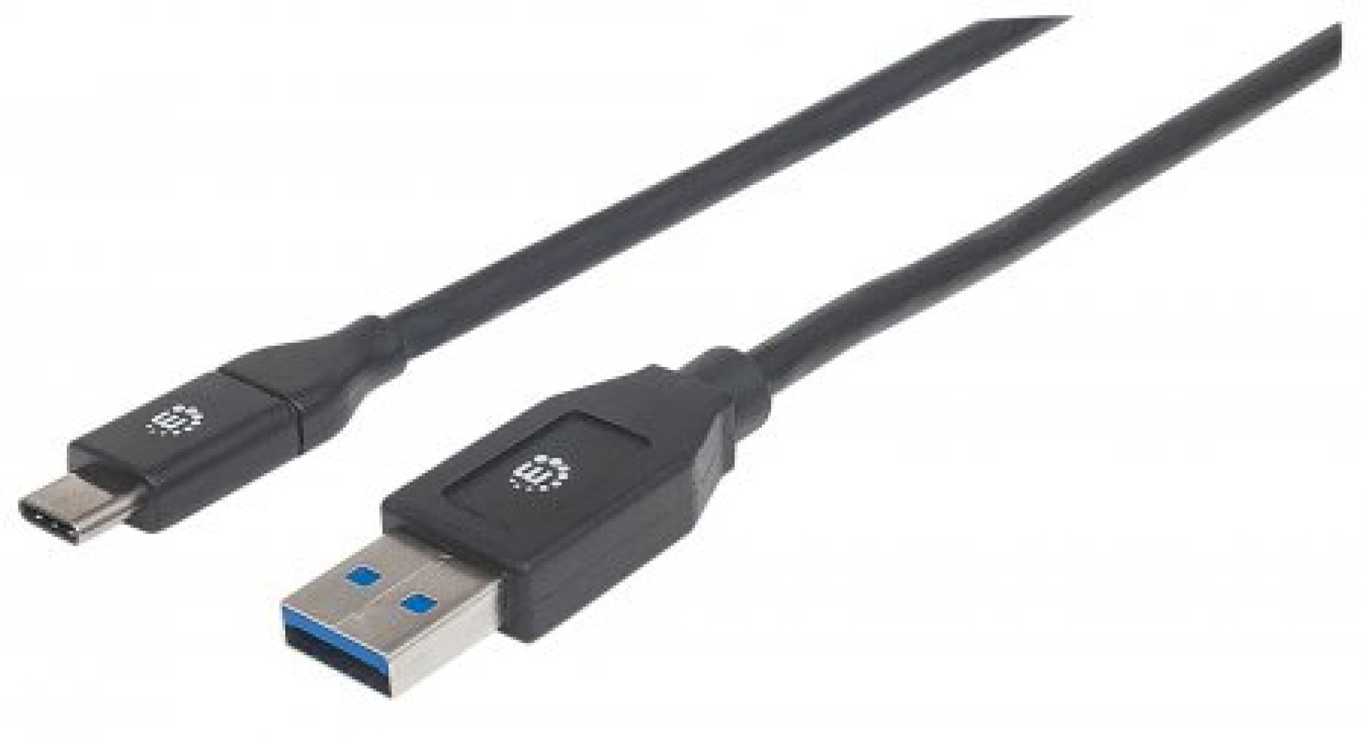Cable USB C MANHATTAN 354974 – USB C, Macho/Macho, 1, 8 m, Negro