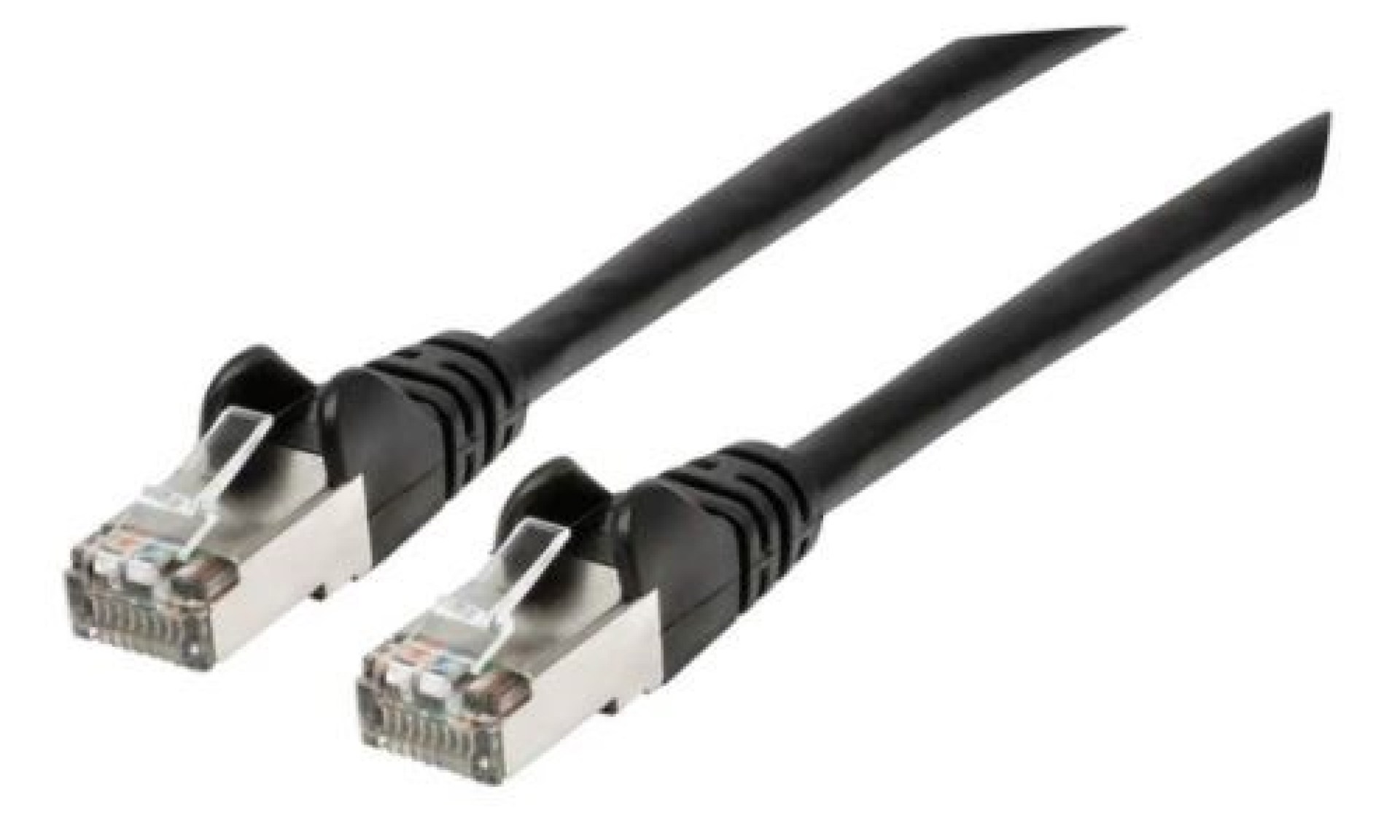 Cable de Red INTELLINET 741545 Cat6A – 3 m, RJ-45, RJ-45, Macho/Macho, Negro