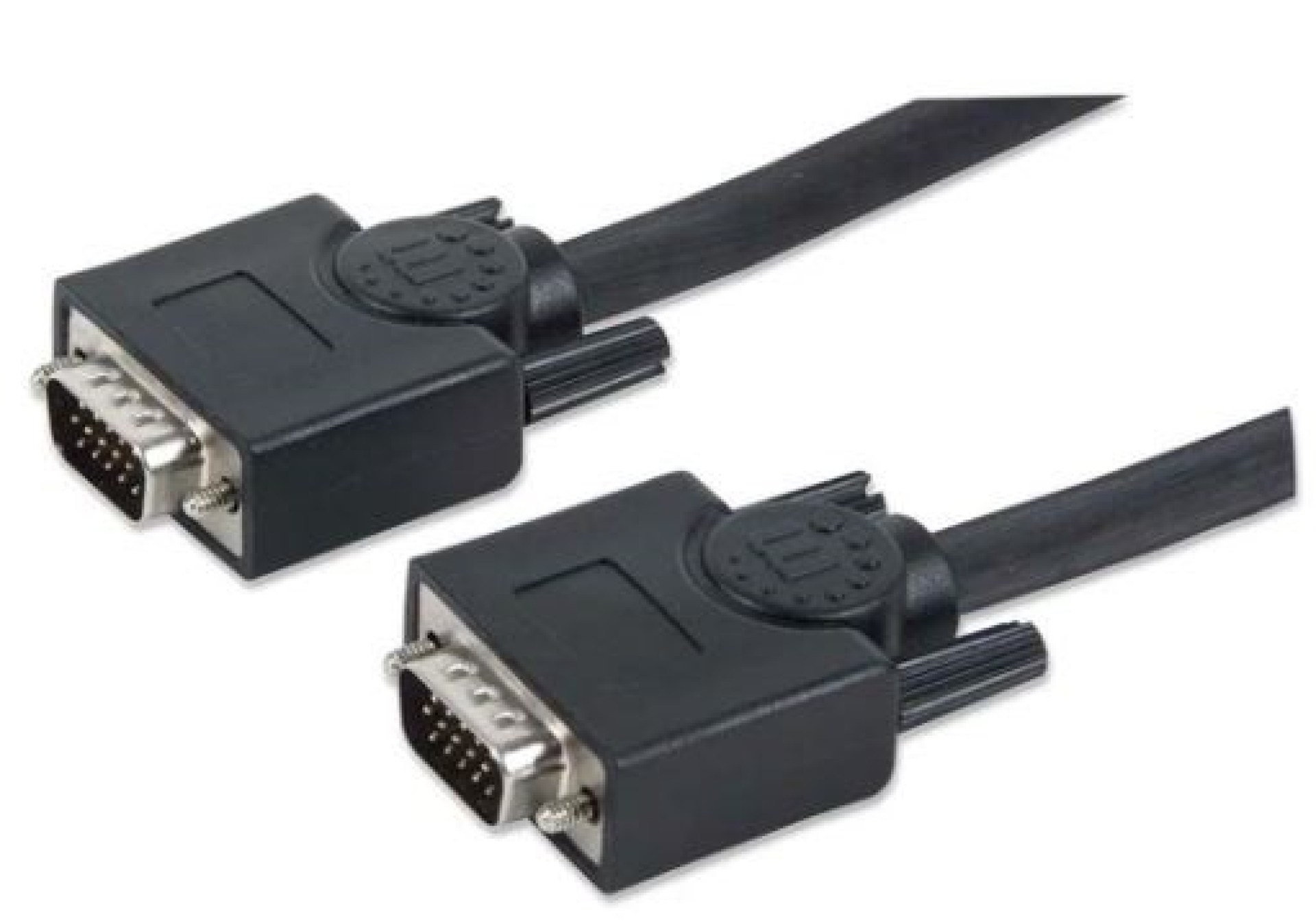 Cable VGA – HD15 MANHATTAN – 30 m, VGA (D-Sub), VGA (D-Sub), Macho/Macho, Negro
