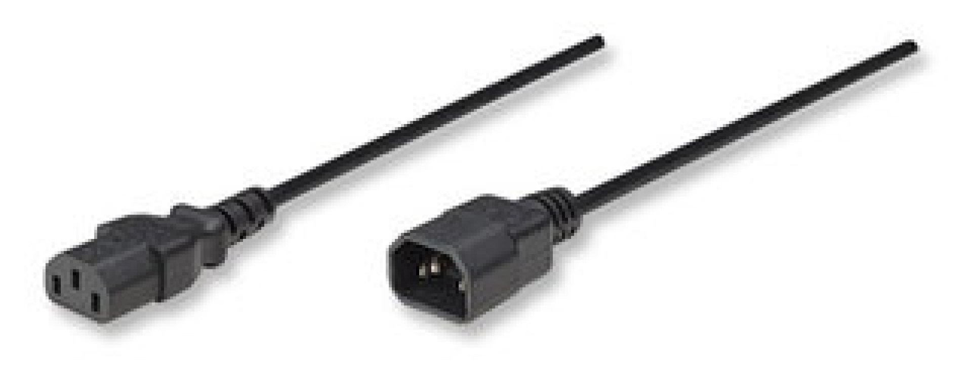 301152 Cable de alimentación Monitor a CPU – 1.8m, Conecta la mayoría de monitores a la fuente de alimentación de la PC, sirve como cable de extensión
