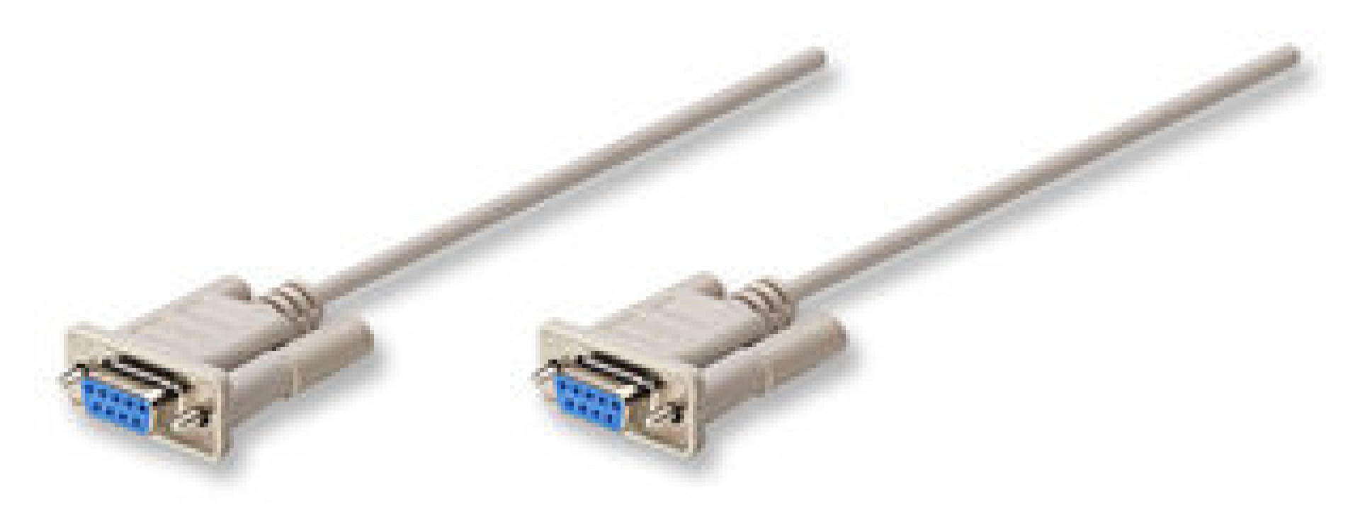 301404 Cable DB9 hembra a DB9 hembra – 1.8m, Cable Null Modem