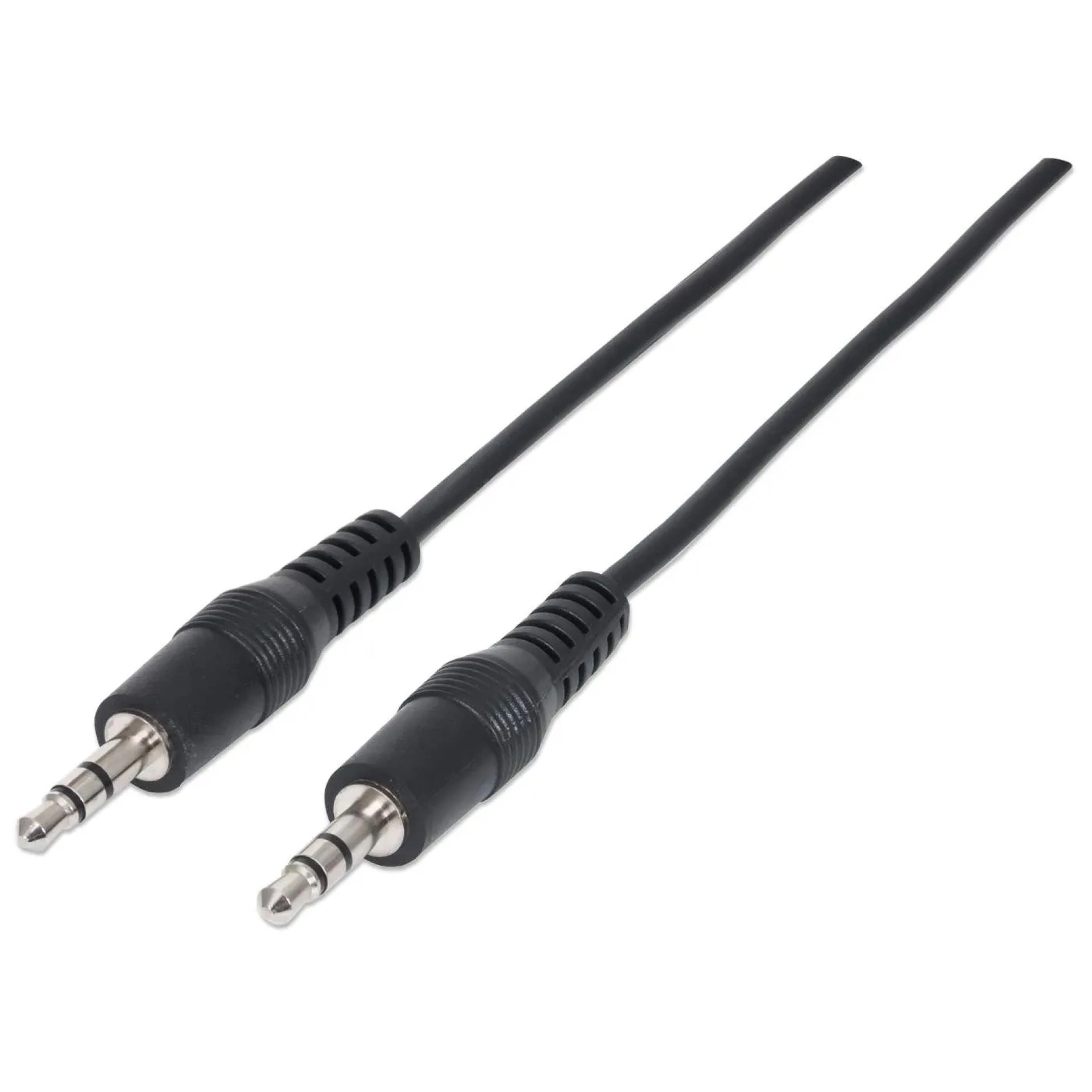 334594 Cable auxiliar 3.5mm Macho a Macho Color Negro de 1.8m –