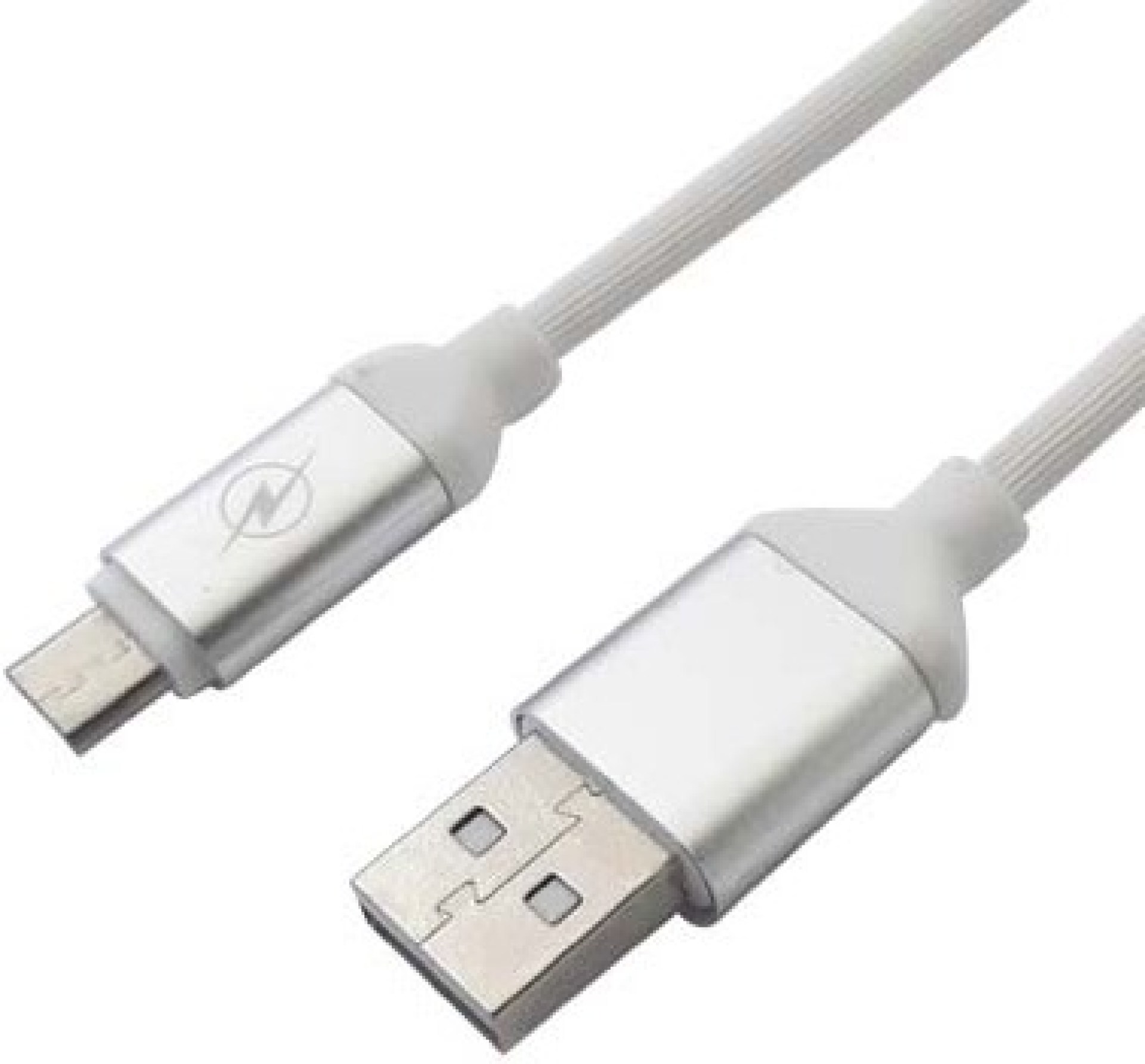 Cable USB 2.0 a Micro 2.0 BROBOTIX 161208B – USB, Micro USB, Color blanco