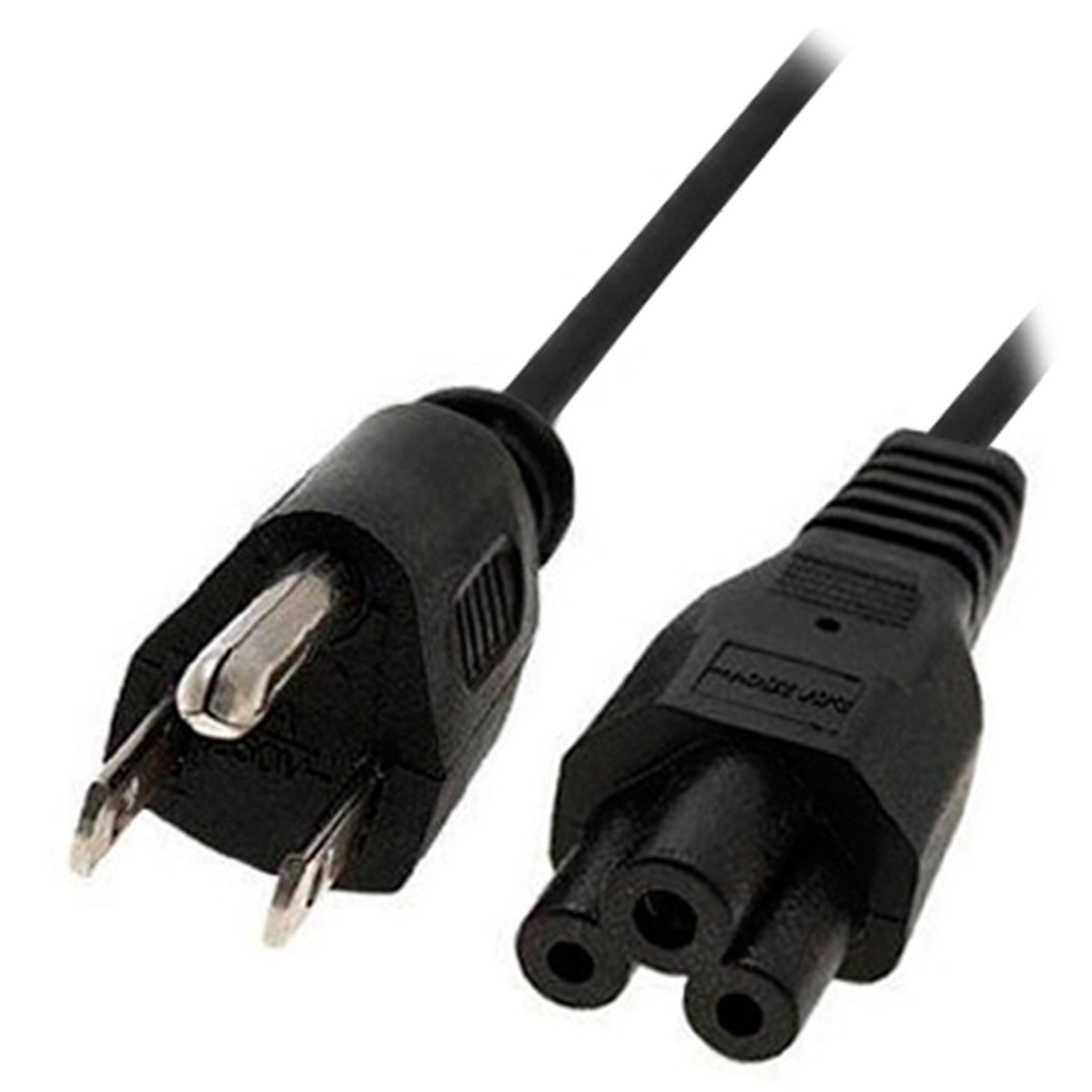 CABLE CORRIENTE PARA LAP TOP (TRIPLE) – 1.8 m Color Negro, BROBOTIX 076889