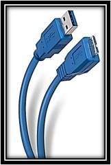 CABLE P/DISPOSITIVOS USB MICRO-B DE SUPERVELOCIDAD 5 GBPS – USB 3.0 A MACHO A USB MICRO B-MACHO, 1.8M, AZUL, BROBOTIX 364126