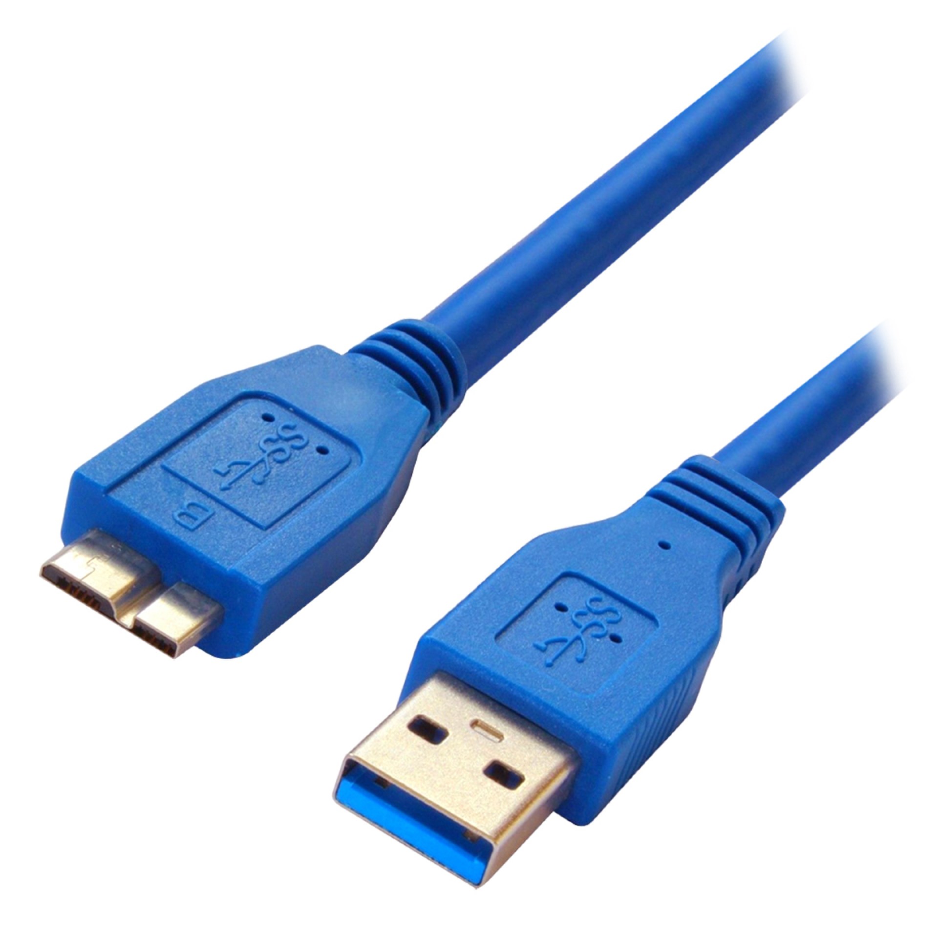 Cable USB BROBOTIX 364105 – USB, Micro-USB B, Macho/Macho, Azul