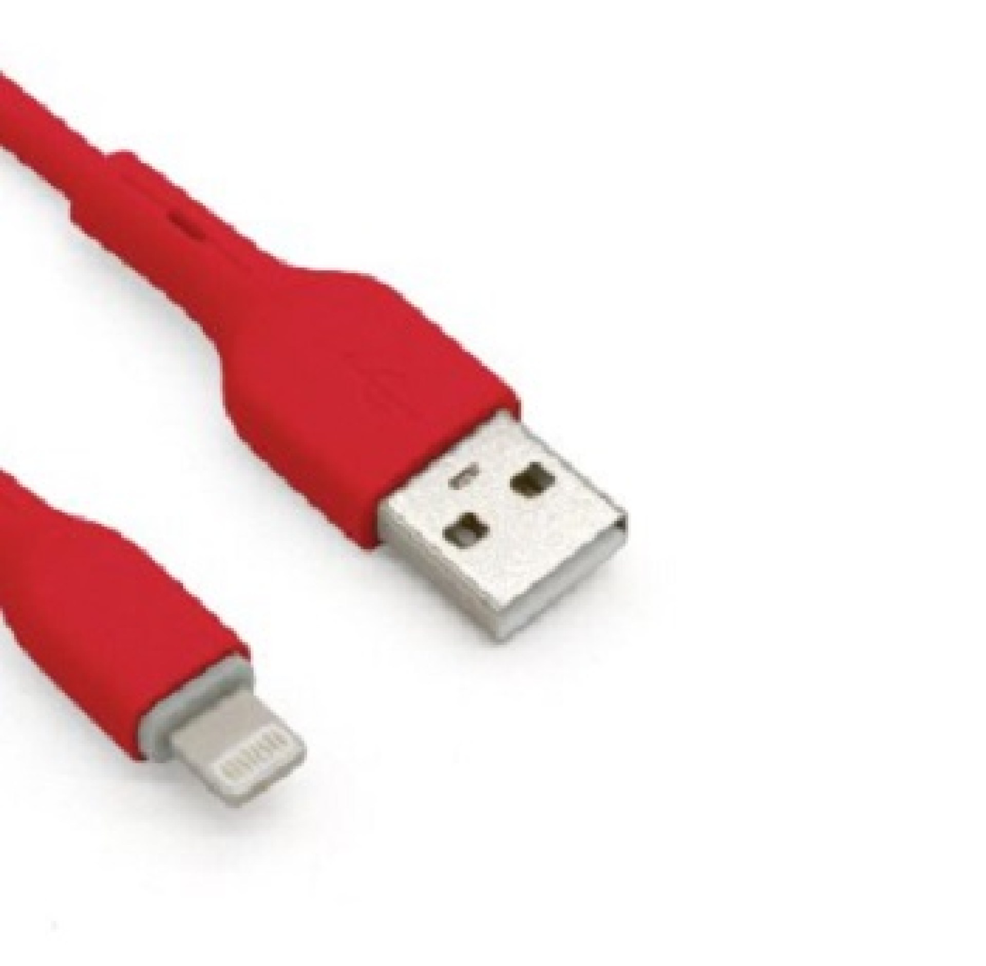 Cable Lightning BROBOTIX 963141 – USB V2.0., Lightning., Rojo, 1m