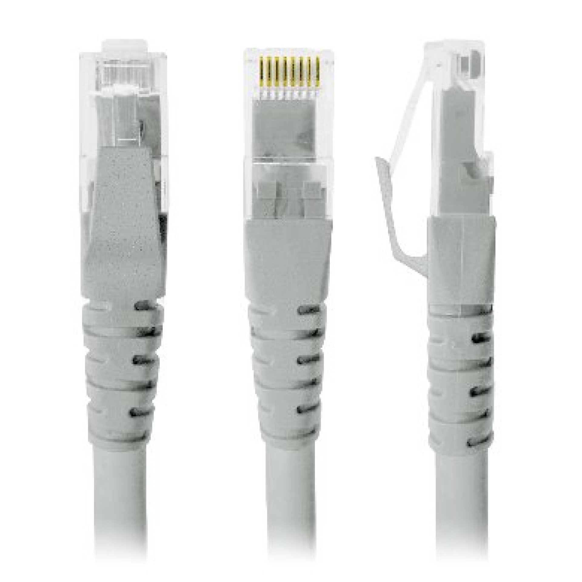 Cable de Red – Cat6, 50 Cms, RJ-45, RJ-45, 100, cobre, Macho/Macho, contactos c/baño de oro, Gris, 308187 BROBOTIX