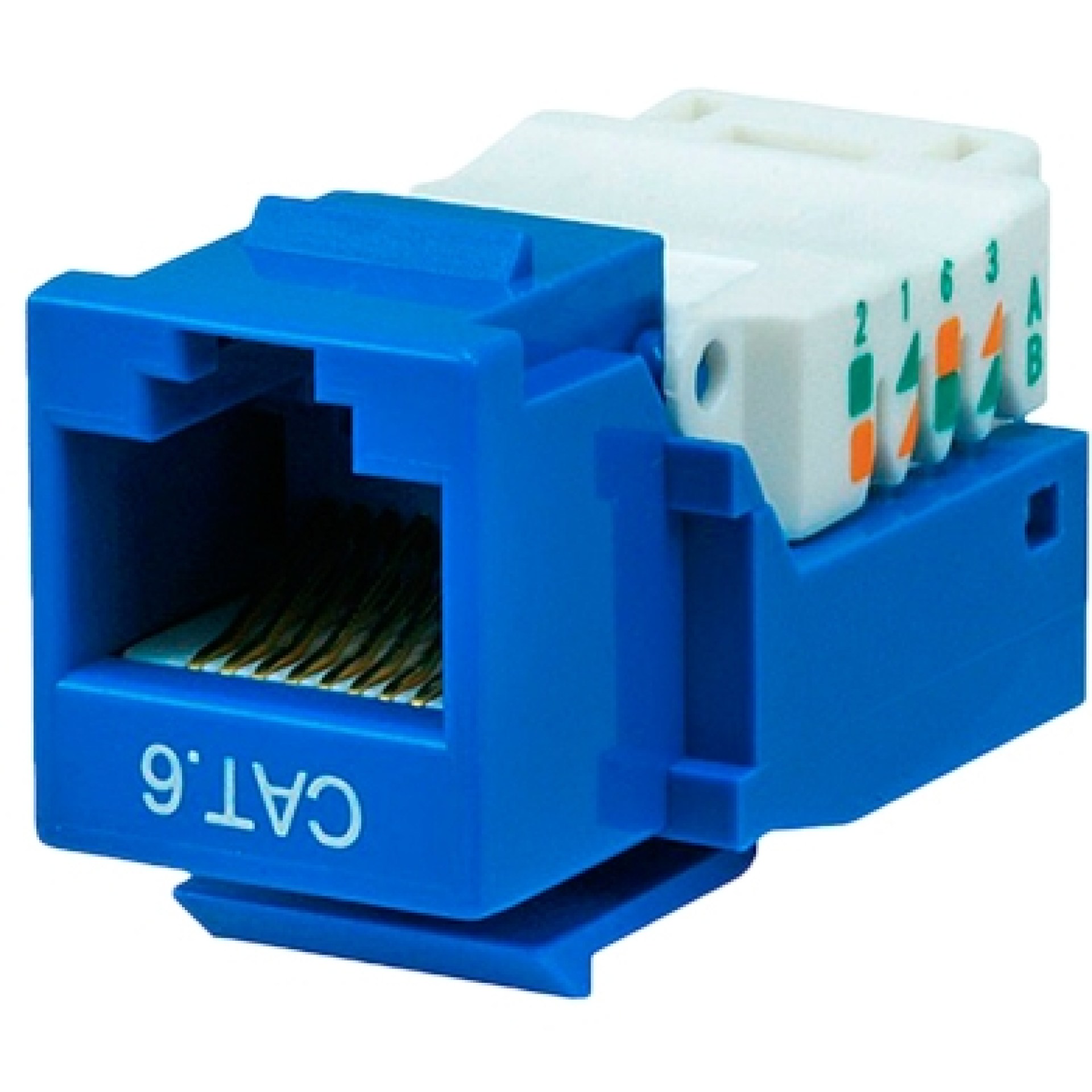 Jack Cat 6 KEYSTONE – Color Azul BROBOTIX 101065, RJ-45, Azul, Cat 6