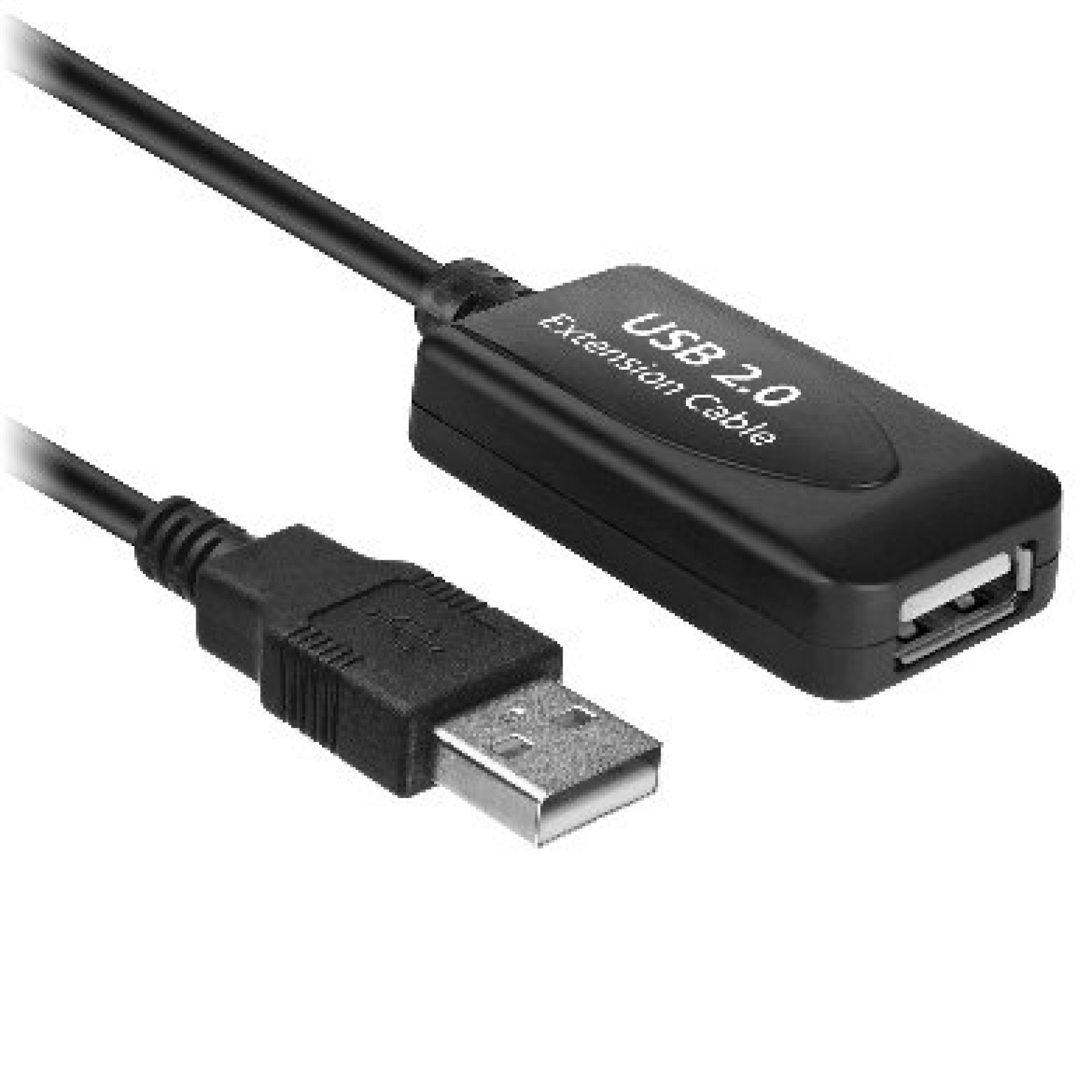 Cable USB V2.0 Extensión Activa BROBOTIX 6000670 – 5 m, Negro