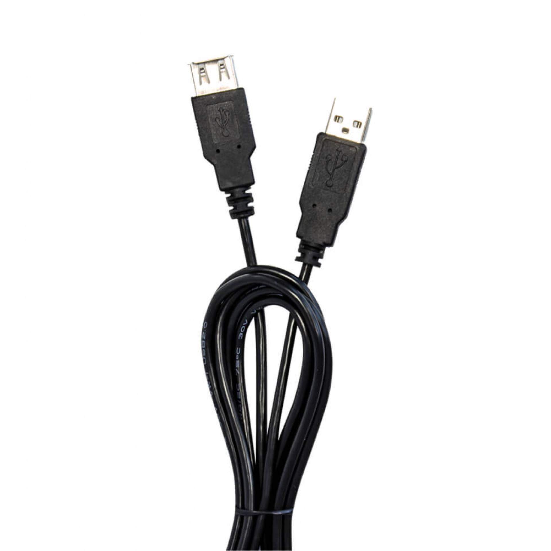 Cables Extensión USB VORAGO – 1, 5 m, USB A, USB A, Macho/hembra, Negro