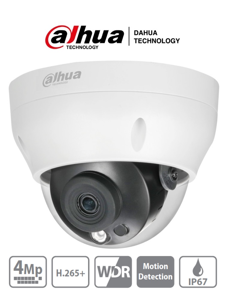 Cámara IP Domo Dahua Technology DH-IPC-HDPW1431R1N-0280B-S4 –