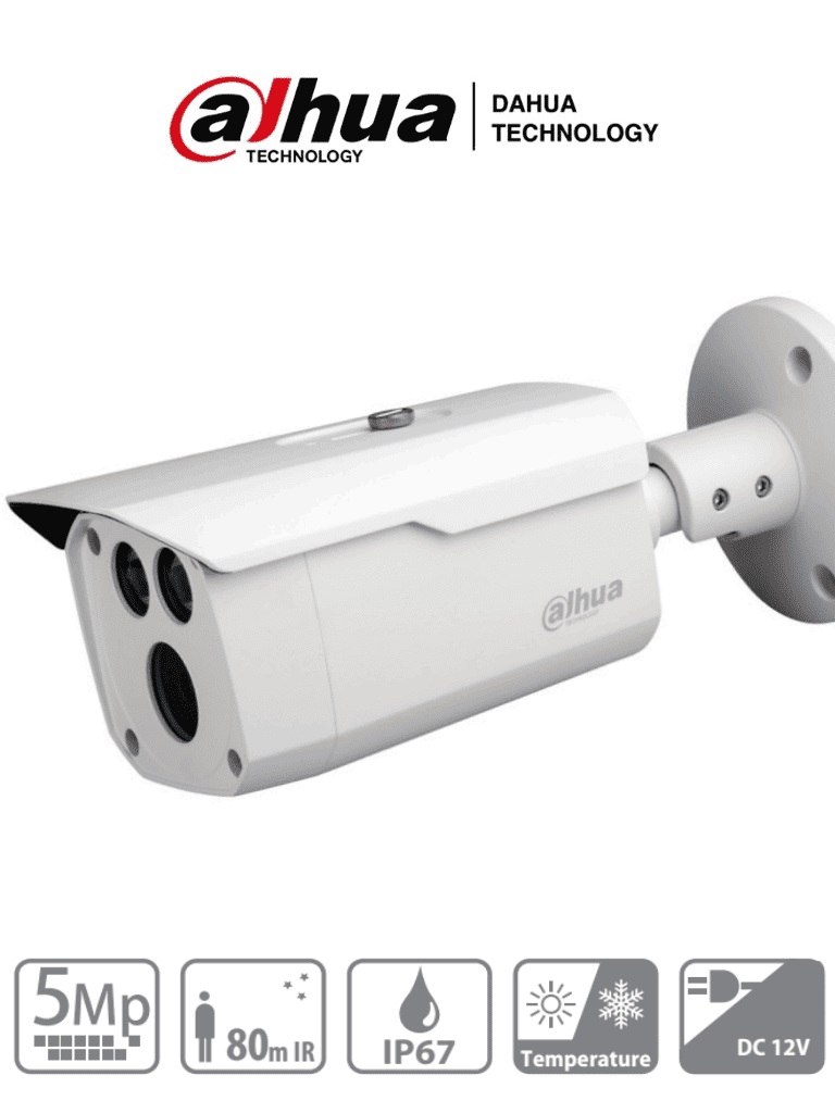 Cámara HDCVI Bala Dahua Technology DH-HAC-HFW1500DN-0360B –