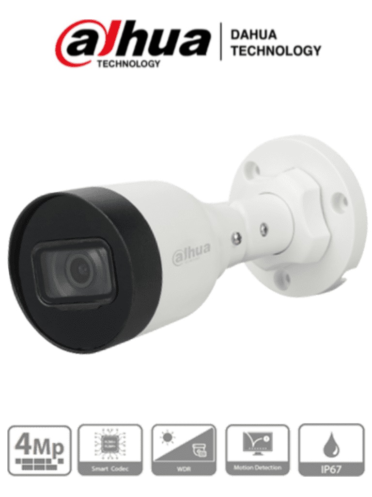 Cámara IP Bala Dahua Technology DH-IPC-HFW1431S1P-A-0280B-S4-QH2 –