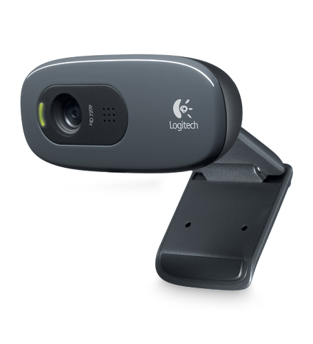 Cámara Web LOGITECH C270 – 3 MP, 30 fps, USB, Negro, 1280 x 720 Pixeles