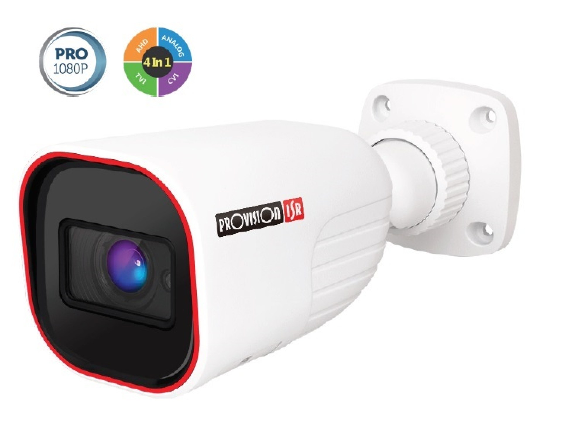 Camara bala AHD 2 MP(AHD/TVI/VCI) – 700 TVL (CVBS), Lente fijo 2.8mm (88°), IR hasta 40 mts, BLC, HLC, CoC, IP67