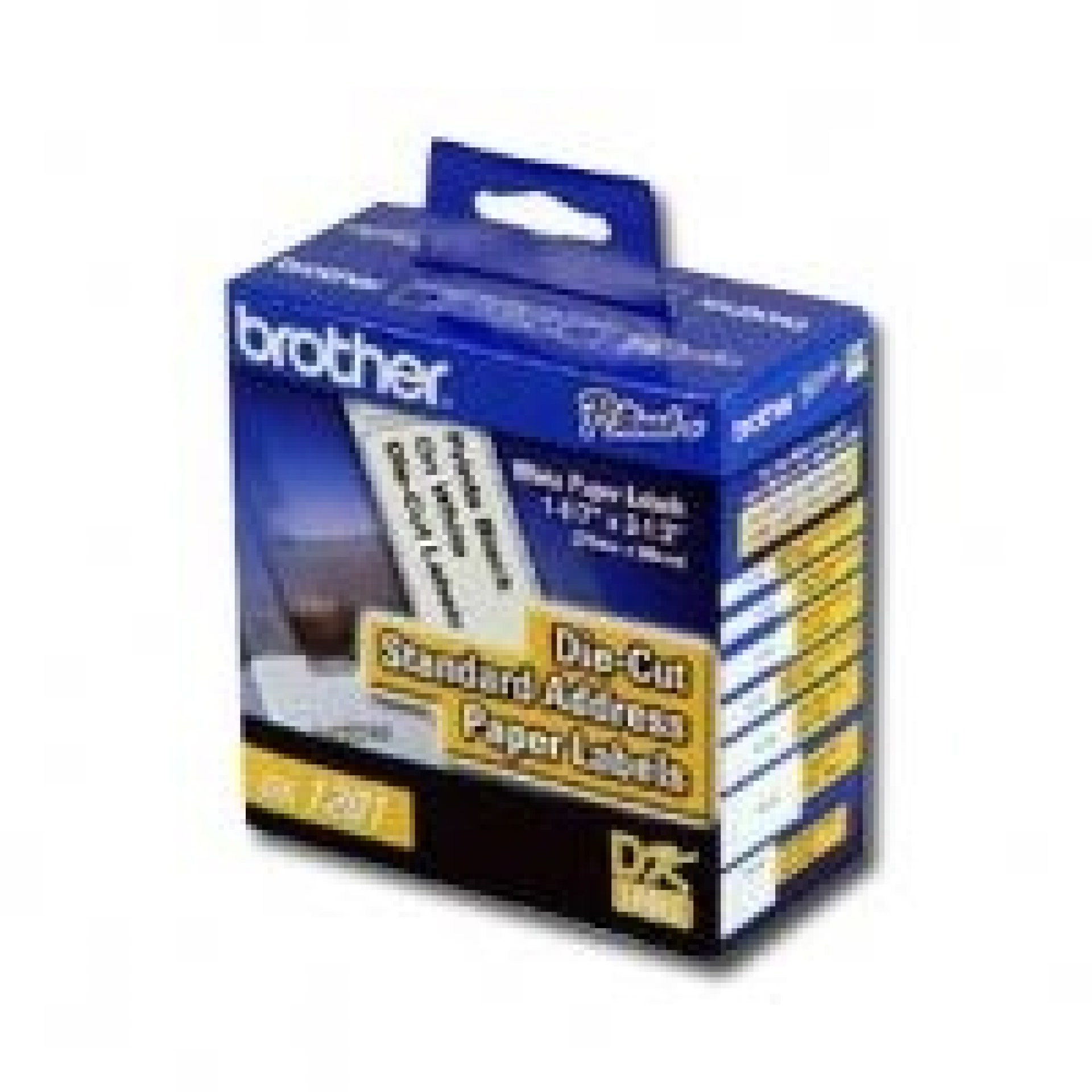 Etiqueta blanca de papel Brother DK1201 – 400 etiquetas de 29 mm de ancho x 90.3 mm de largo. Impresión en negro. QL800 / QL810W / QL1110NWB.