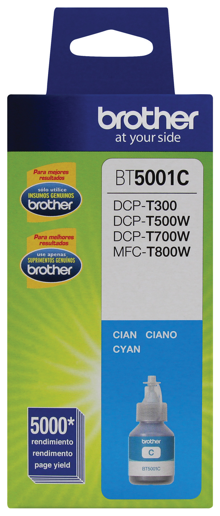 Botella de Tinta Brother BT5001C – Cyan