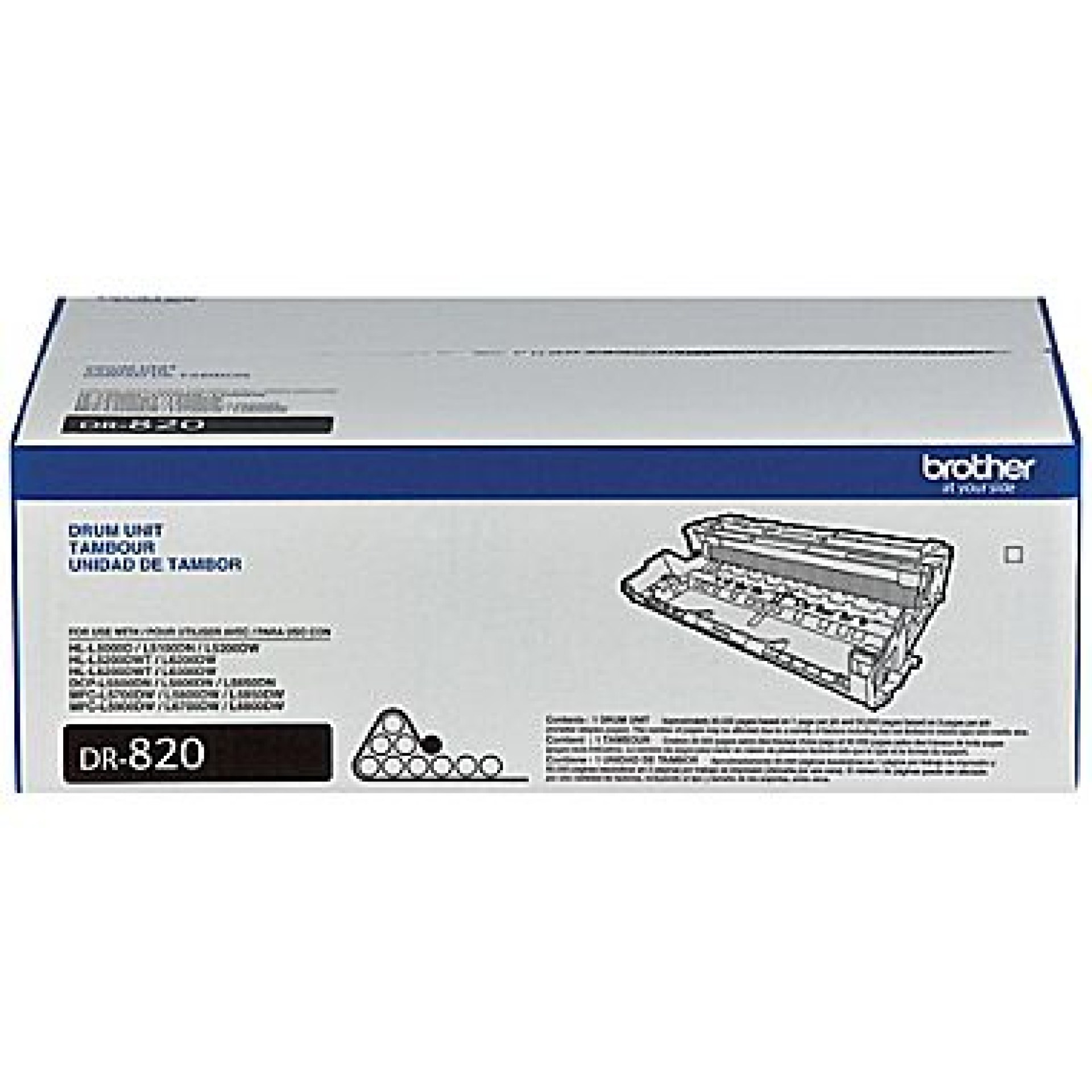 Tambor Brother Valor DR820 negro – rendimiento aproximado 30, 000 páginas