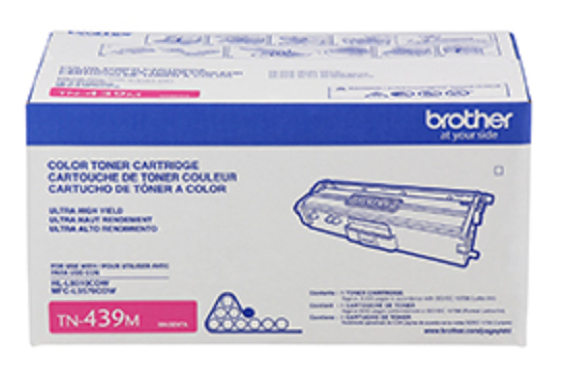 Tóner Brother Valor TN439M magenta – rendimiento aproximado 9, 000 páginas, compatible con HLL9310CDW, MFCL9570CDW