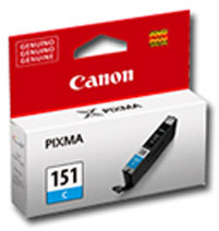 Cartucho CANON CLI-151 C – Cian, Inyección de tinta, Caja