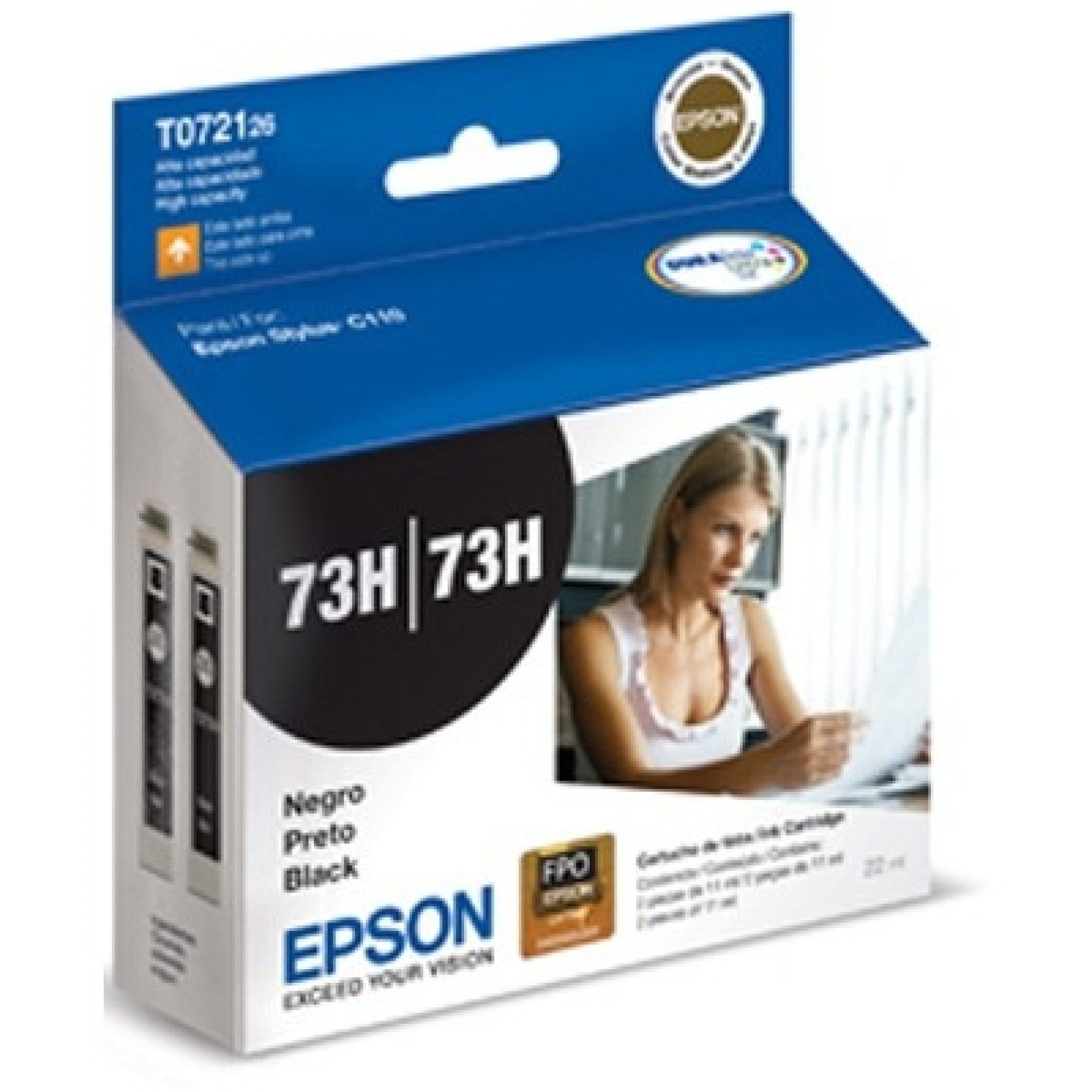 Cartucho EPSON T072126-AL – Negro, Inyección de tinta