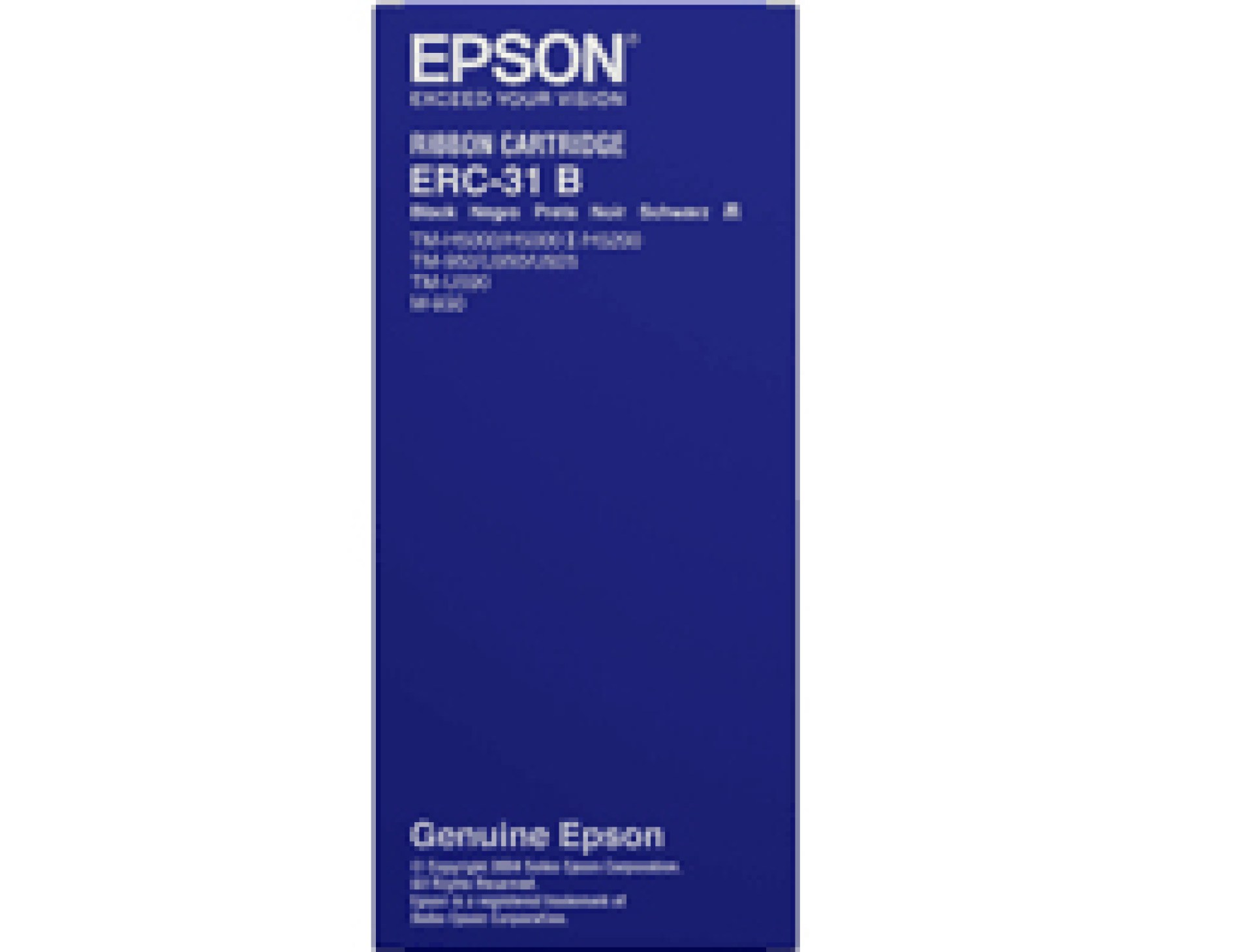 Cinta EPSON ERC-31B – Matriz de punto, Negro