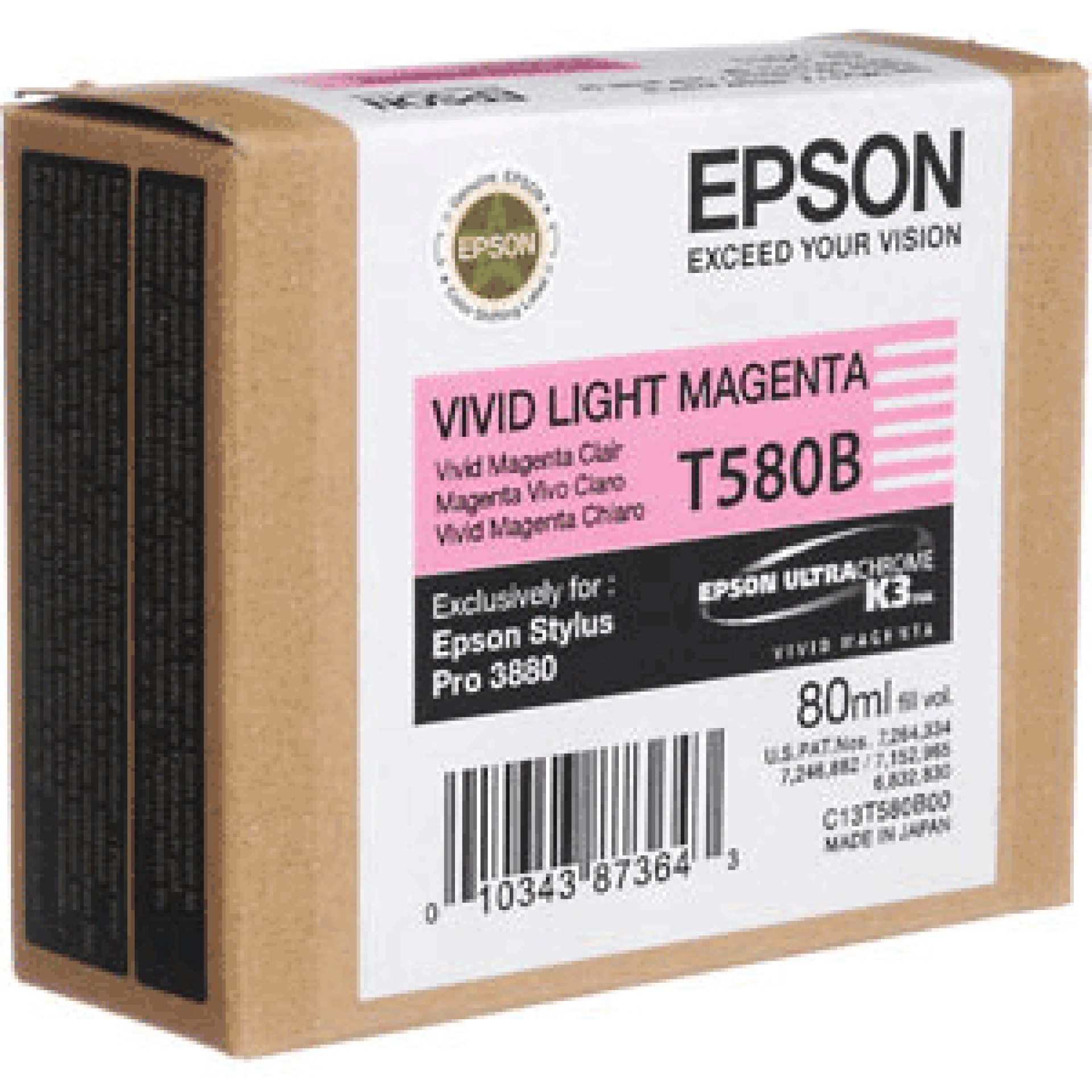 Cartucho EPSON T580B00 – Magenta, Inyección de tinta