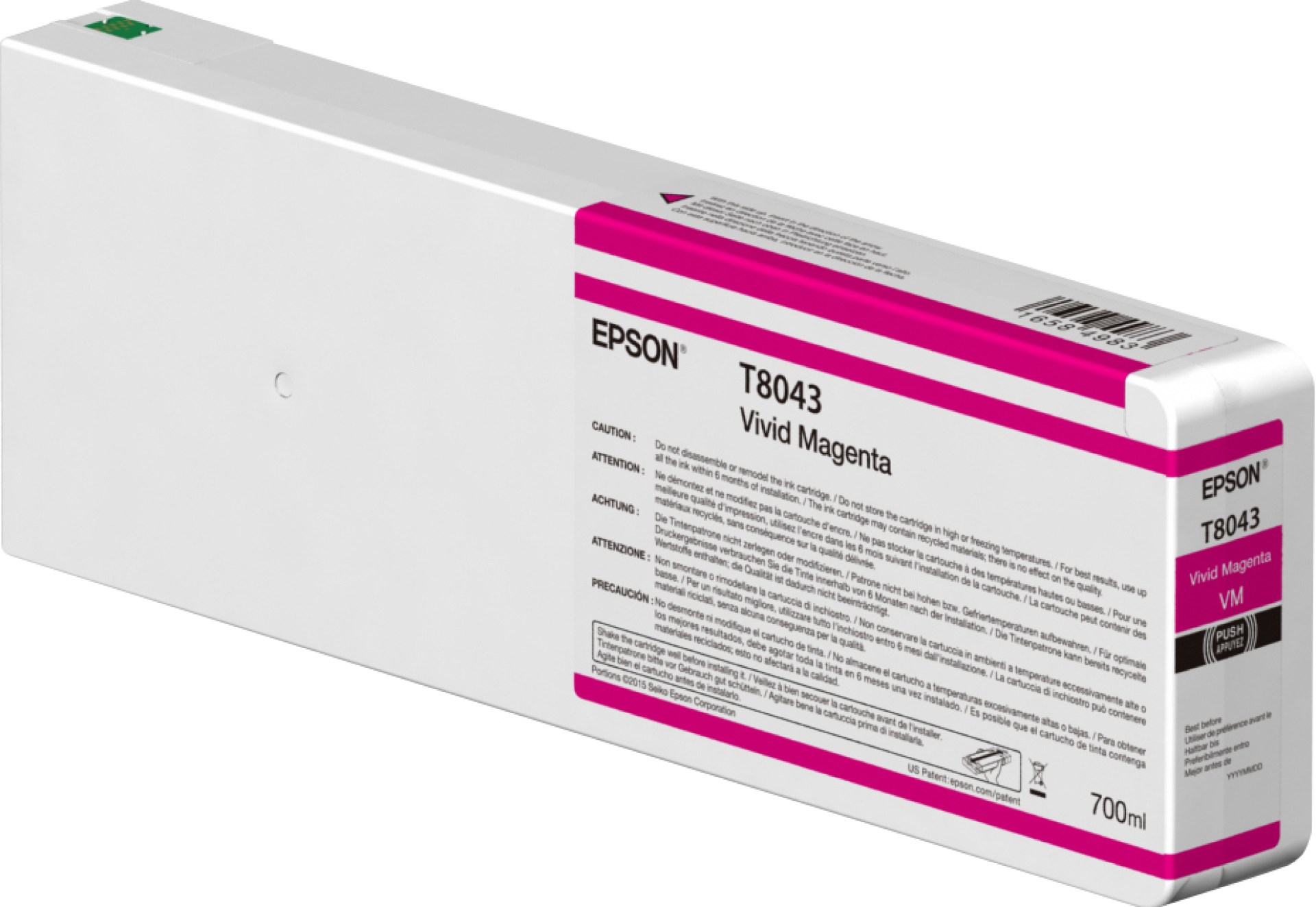 Cartucho Epson MAGENTA EPSON T804300 – Magenta, Epson