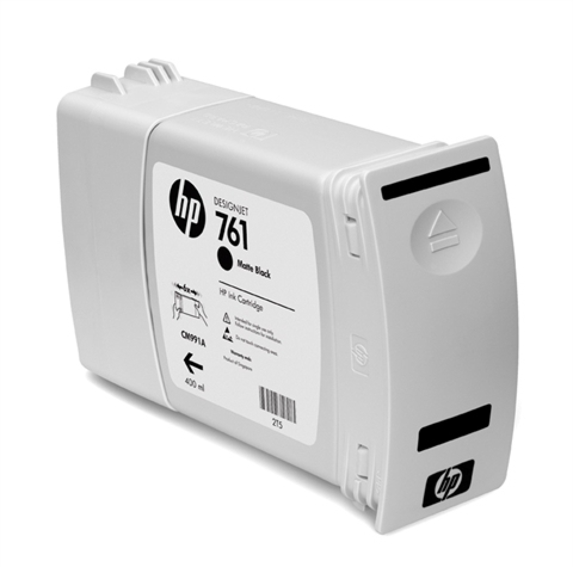 Tinta HP 761 – CM991A, Negro Mate 400ml