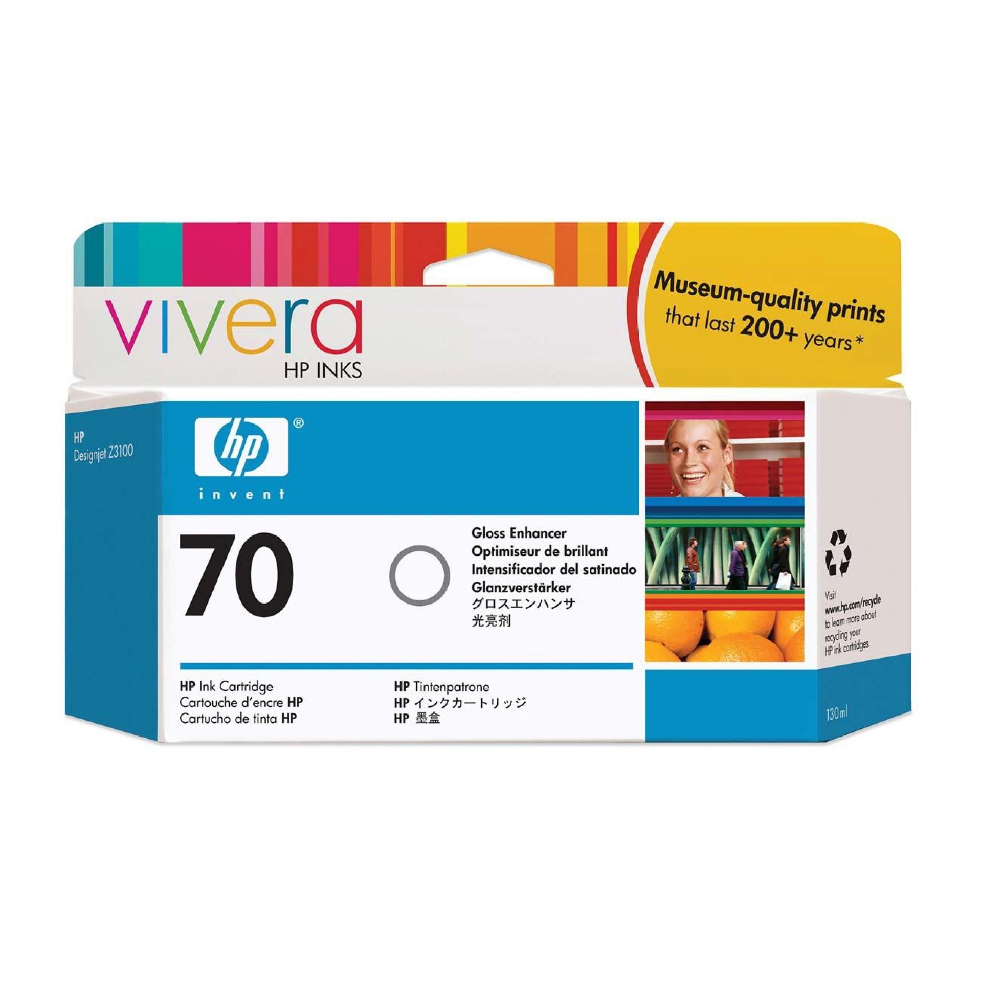 Tinta HP 70 – C9459A, Optimizador Brillo 130ml
