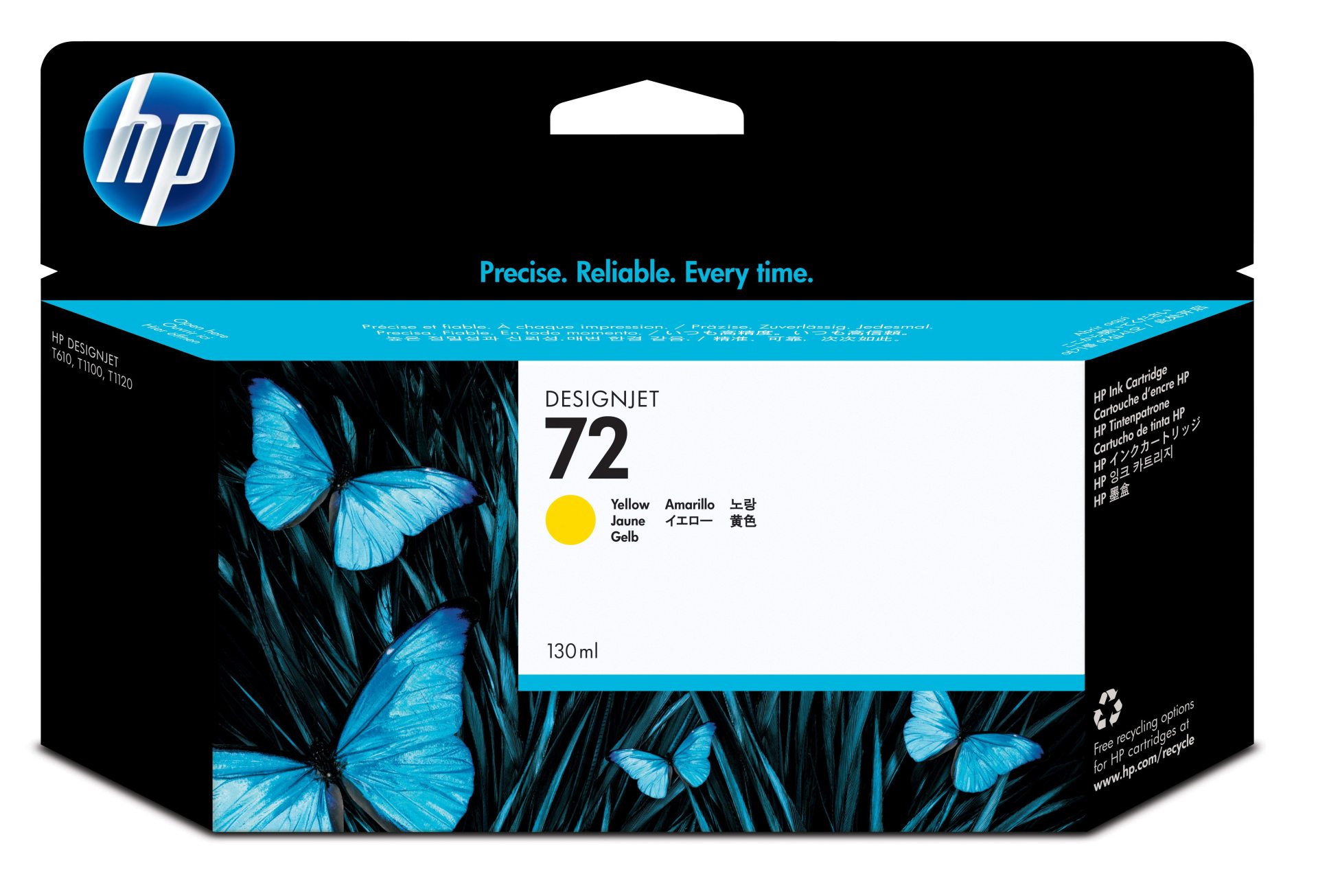 Tinta HP 72 – C9373A, Amarillo 130ml