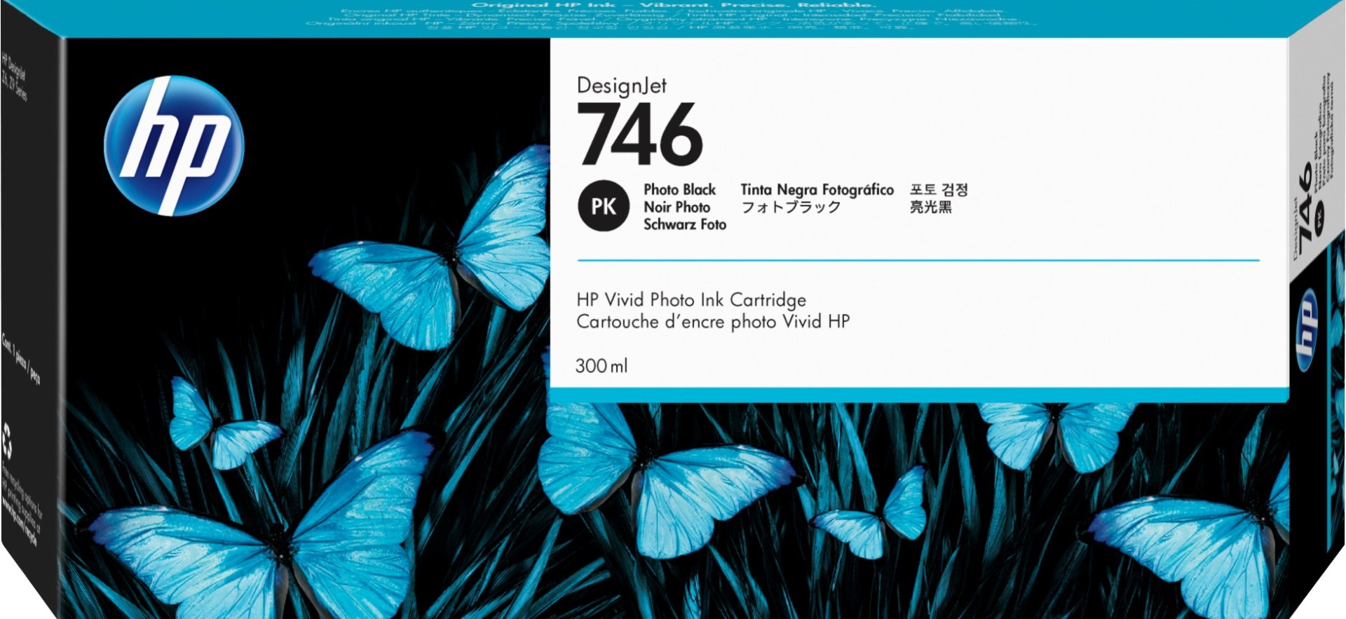 Tinta HP 746 – P2V82A, Negro Fotográfico 300ml