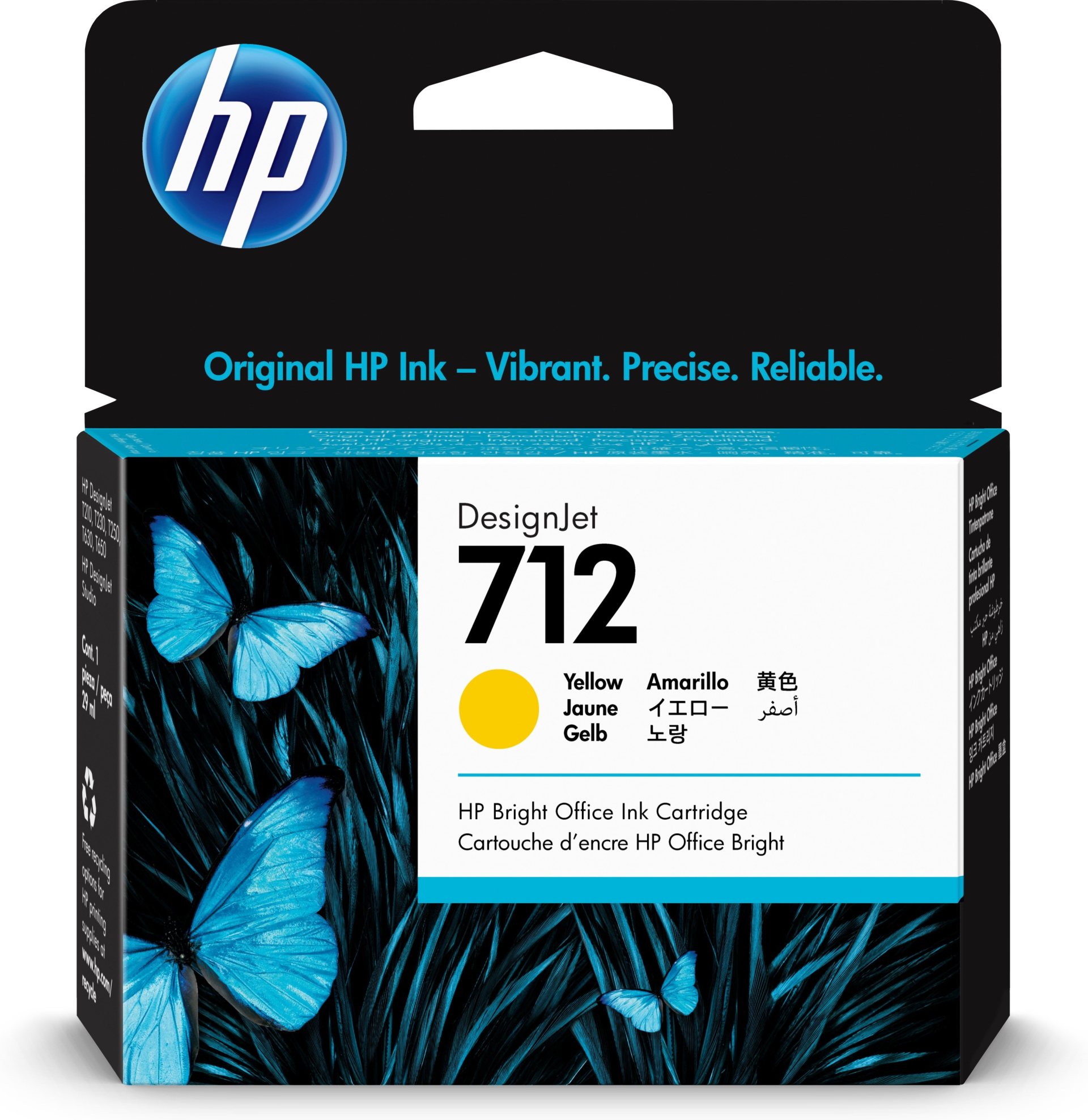 Tinta HP 712 3ED69A – Amarillo, 29ml
