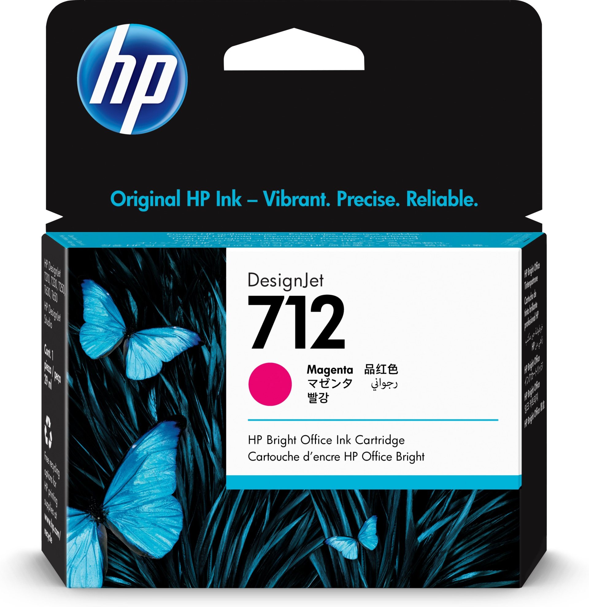 Tinta HP 712 – 3ED68A, Magenta 29ml