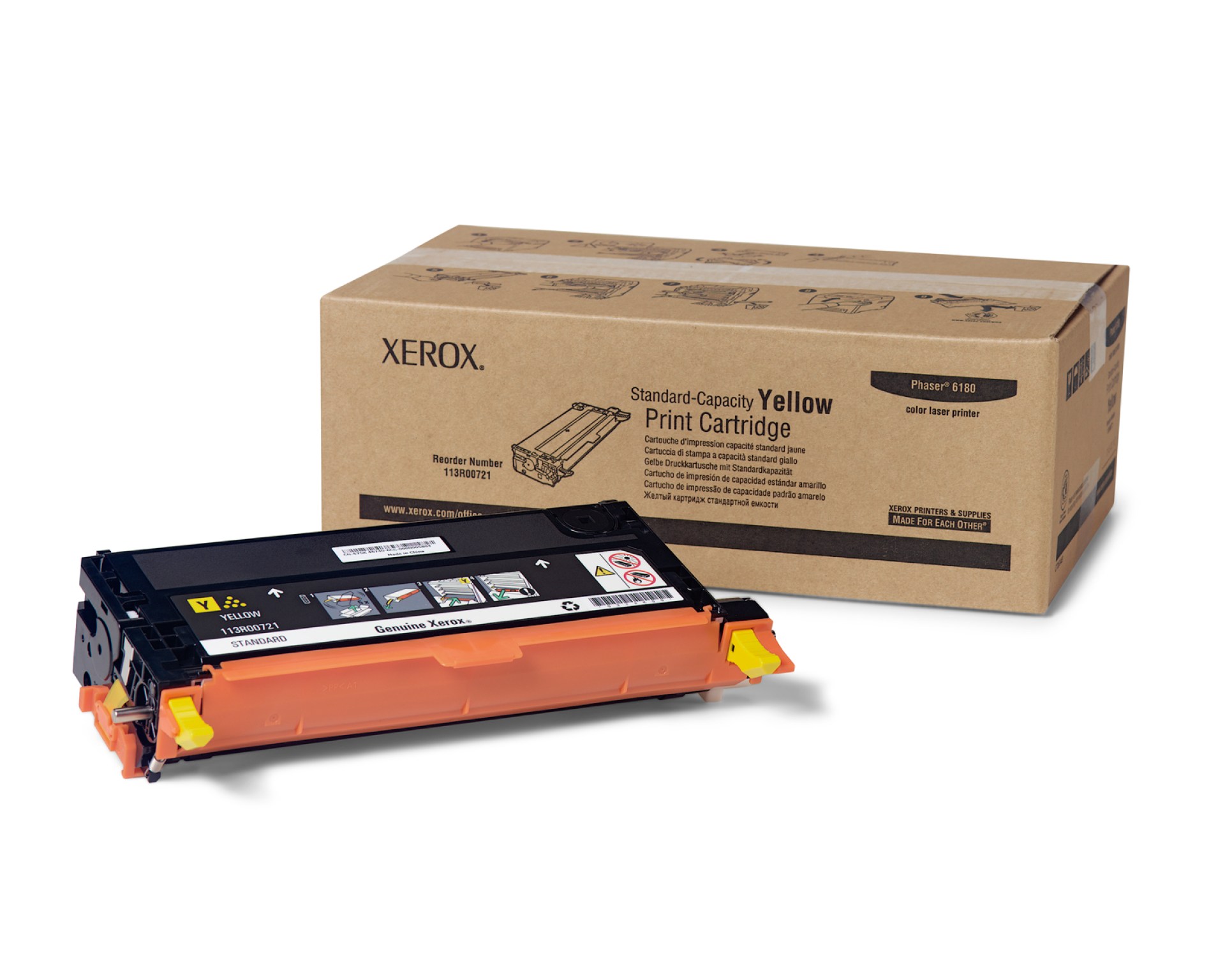 XEROX 113R00721 TONER AMARILLO ESTANDAR –