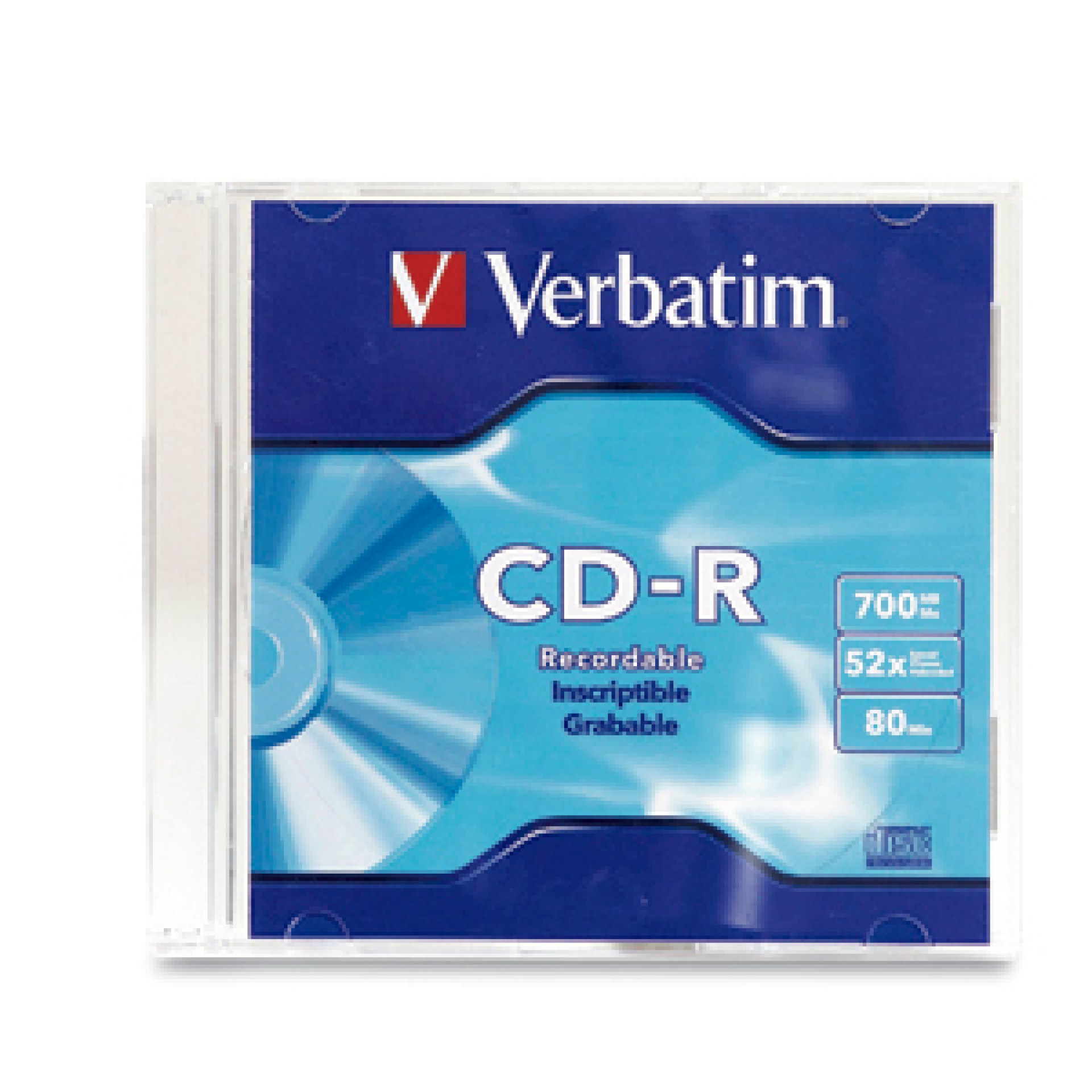Disco CD-R VERBATIM – CD-R, 700 MB, 52x, 80 min, 1 pieza