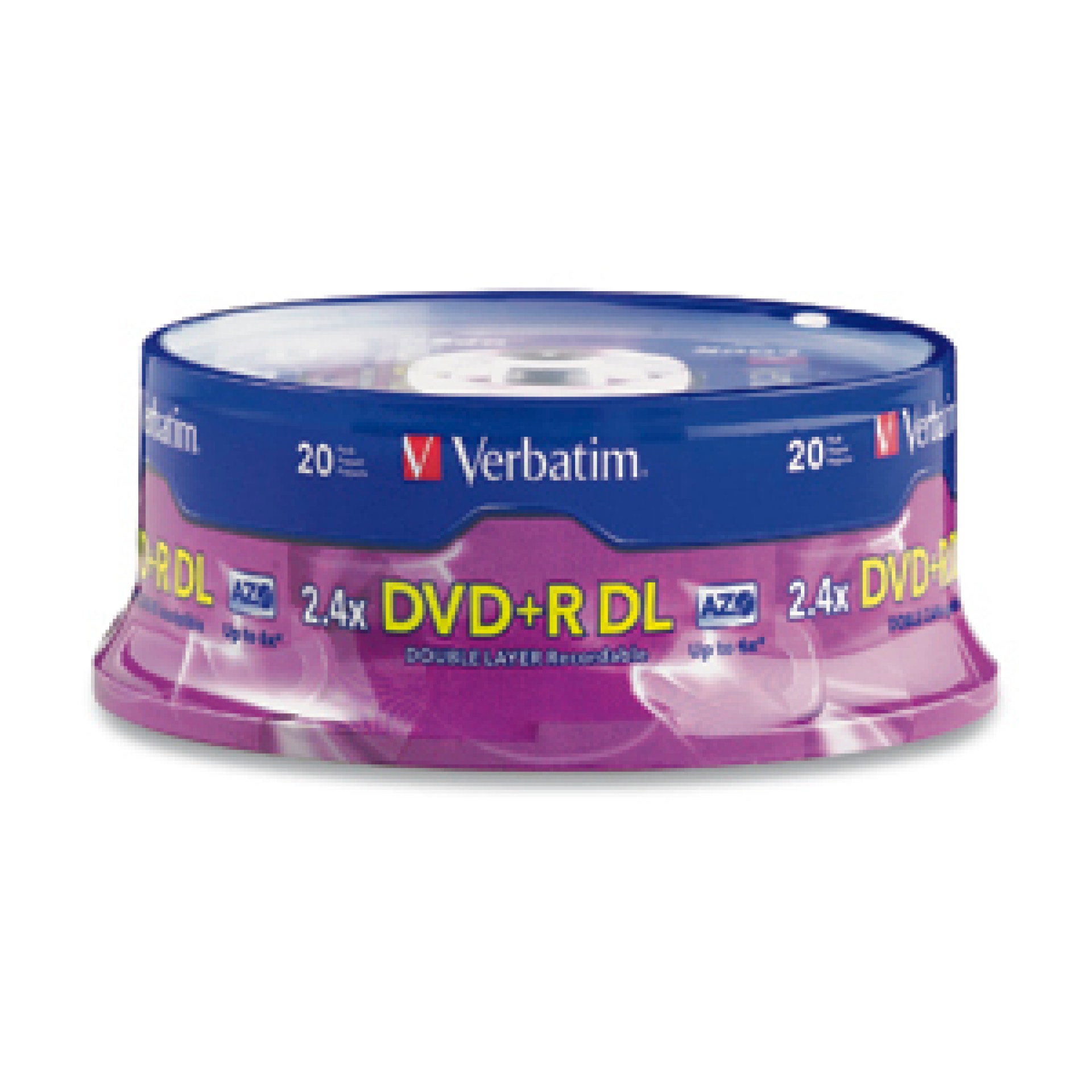 Disco DVD-R VERBATIM 95310 – DVD+R DL, 20, 4x, 240 min