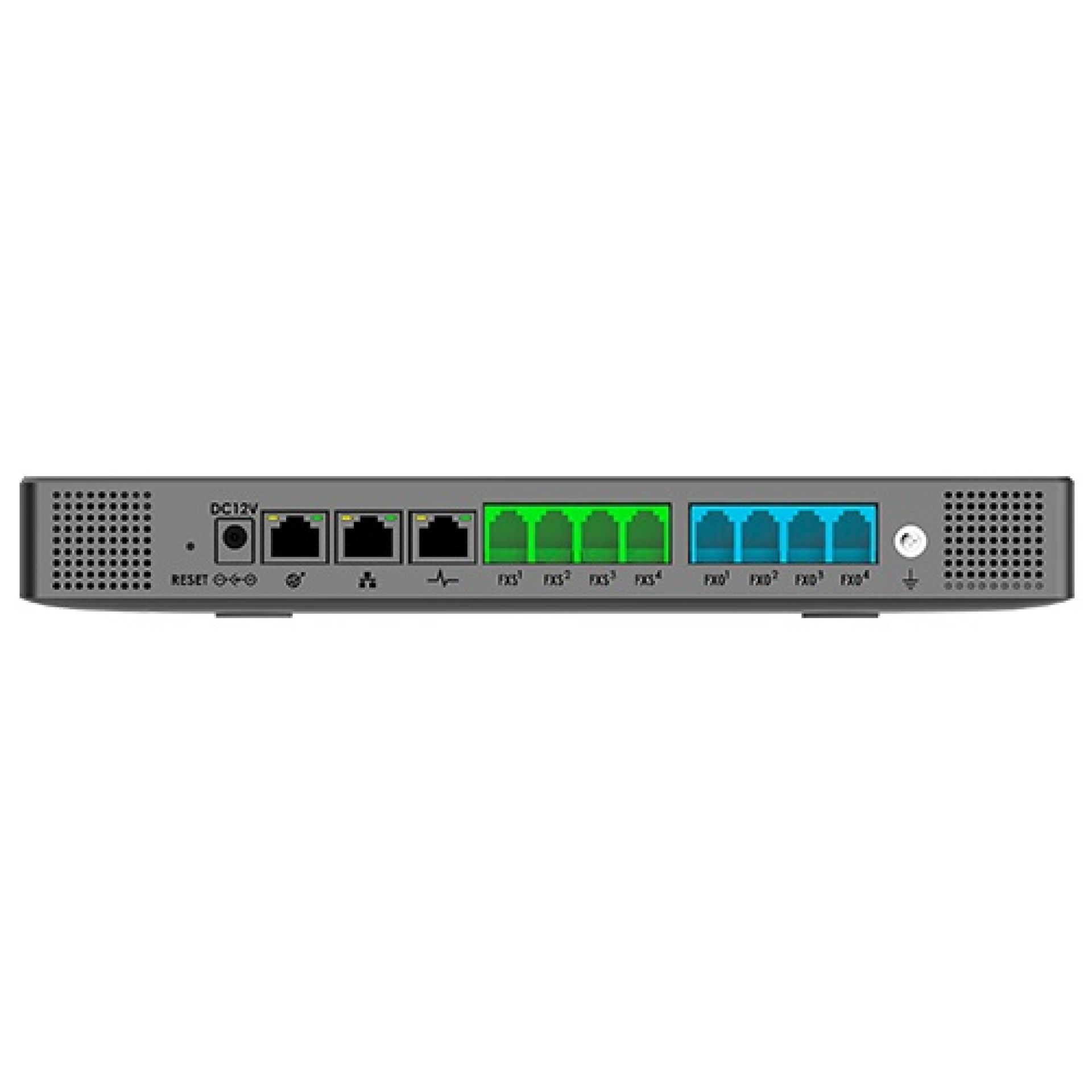 Conmutador IP para hasta 1000 usuarios y 150 llamadas simultaneas – 4 FXS, 4FXO, Solo audio, WAVE, GDMS