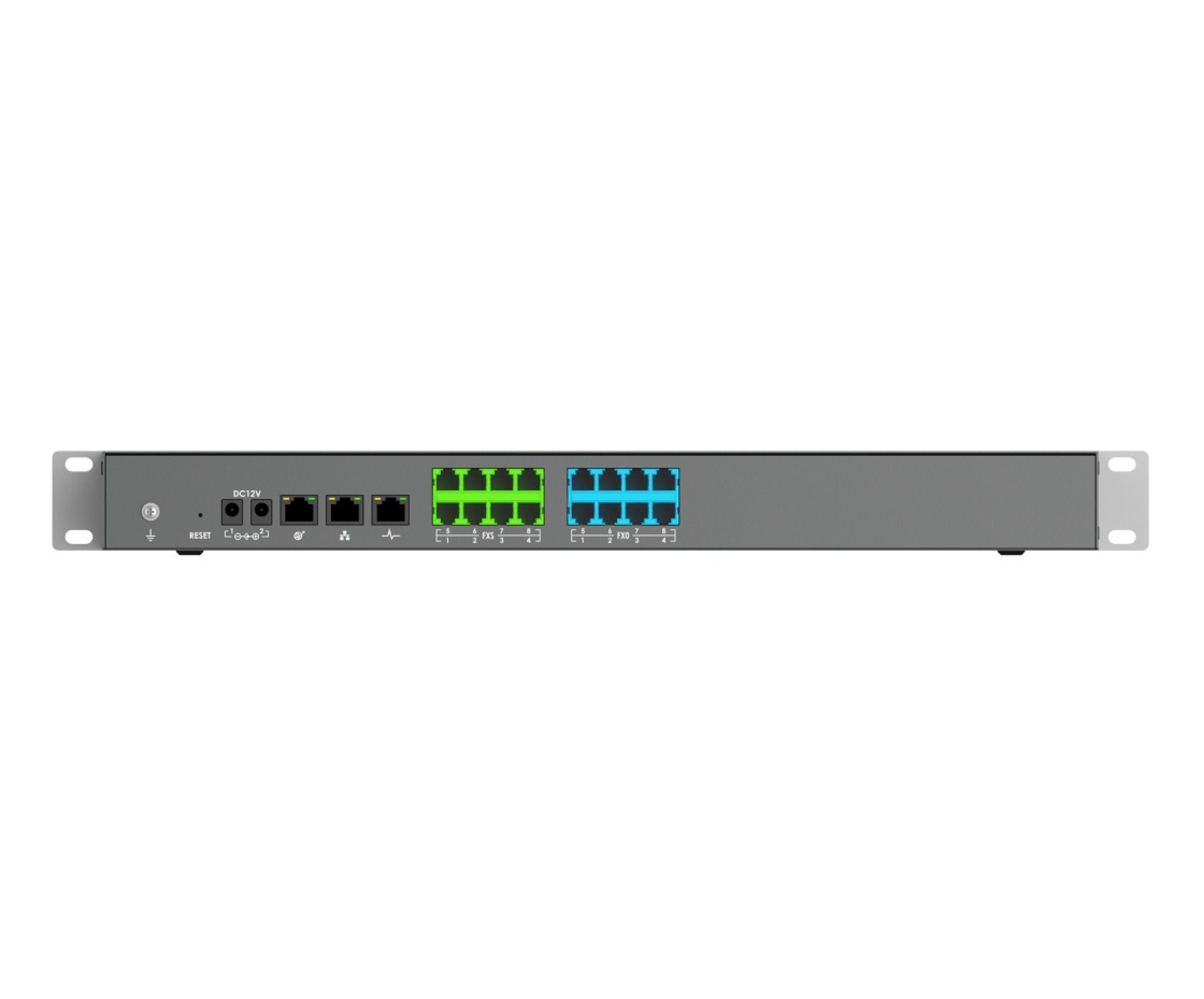Conmutador IP para hasta 1500 usuarios y 150 llamadas simultaneas – 8 FXS, 8FXO, Solo Audio, WAVE, GDMS