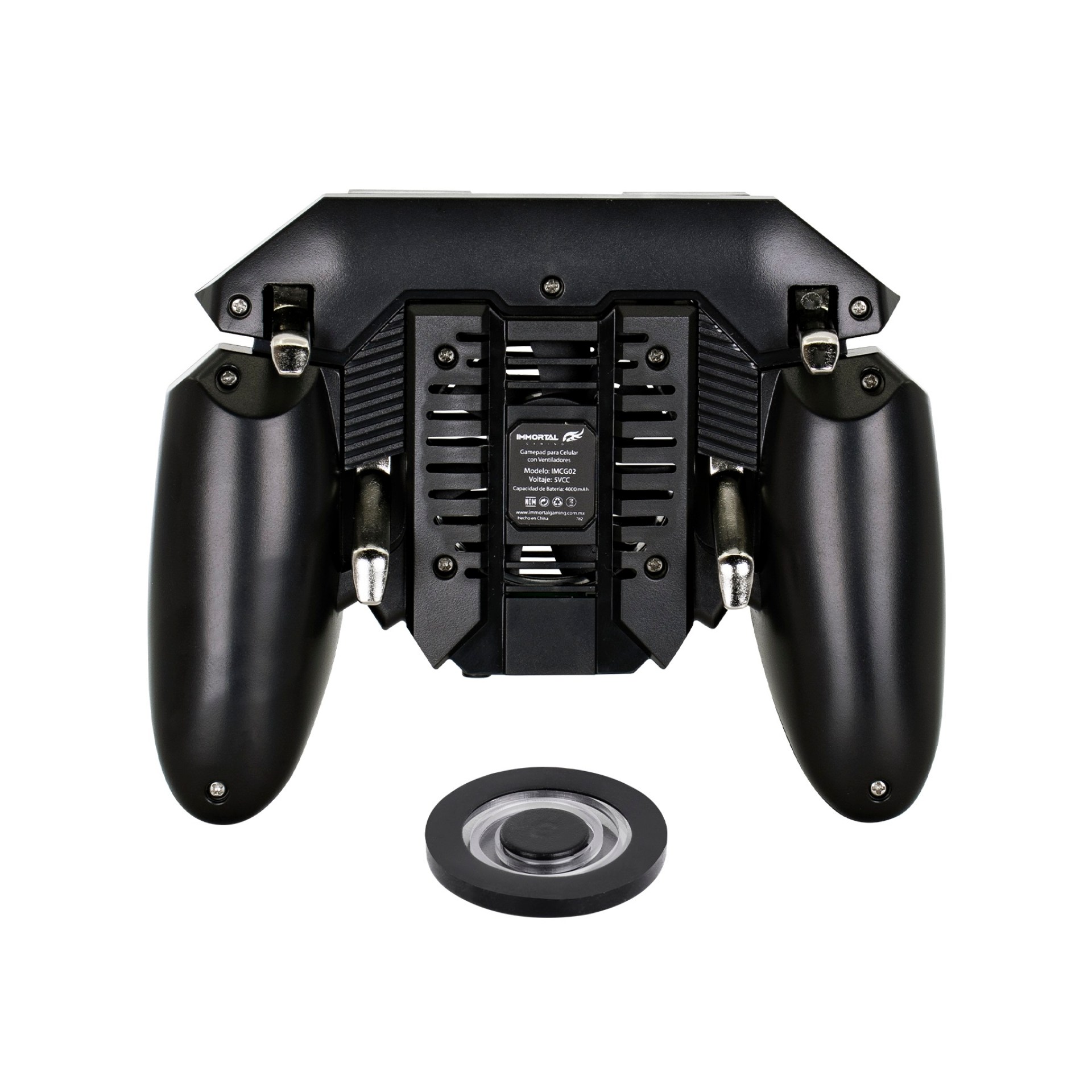 Immortal Gamepad con 4 gatillos y ventilzación – recargable, incluye joystick para celular 127x53x168mm, 1 año de garantía