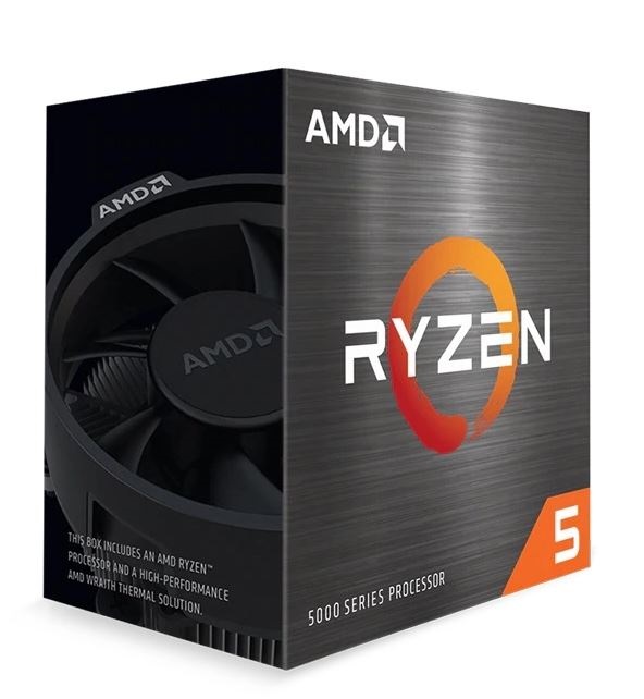 AMD RYZEN 5 5600X – 6 núcleos, socket AM4, Incluye ventilador, Se requiere una tarjeta gráfica independiente.