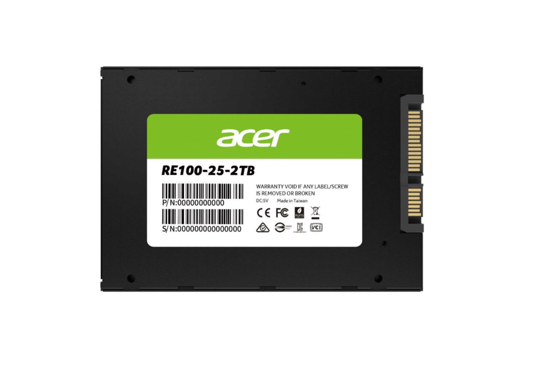 Unidad de Estado Solido ACER RE100 – 2 TB, 562 MB/s, 529 MB/s