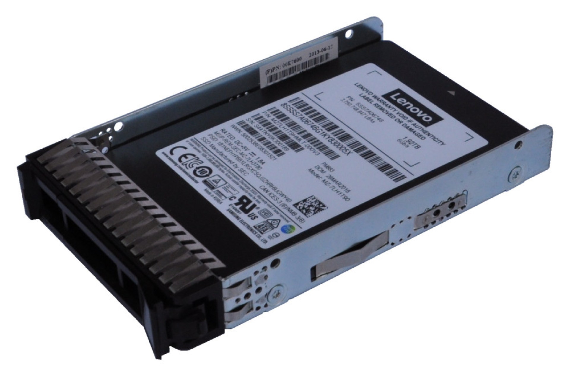 Disco Duro LENOVO 4XB7A10196 – 480 GB, SATA SSD, 6Gb Hot Swap, 2.5 pulgadas, Servidor