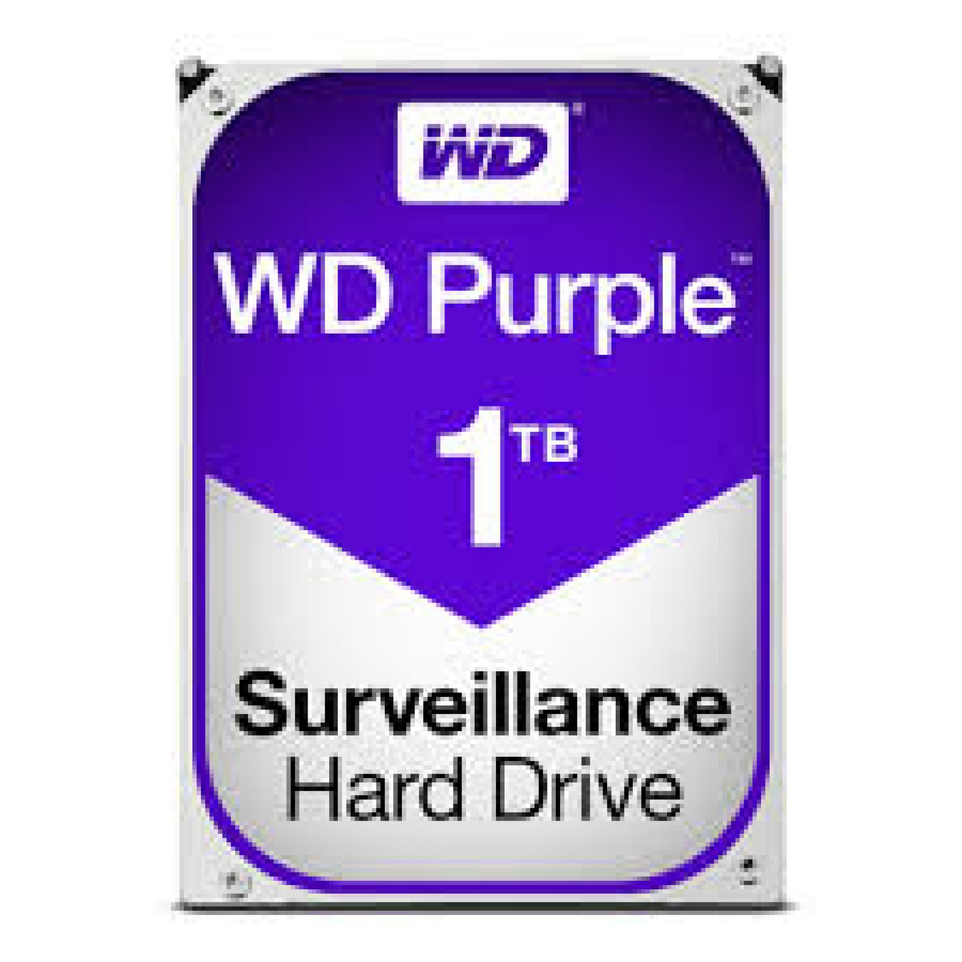Disco Duro Interno Western Digital WD10PURZ Purple 3.5 Pulgadas – 1TB, SATA III, 6 Gbit/s, 5400RPM, 64MB Cache