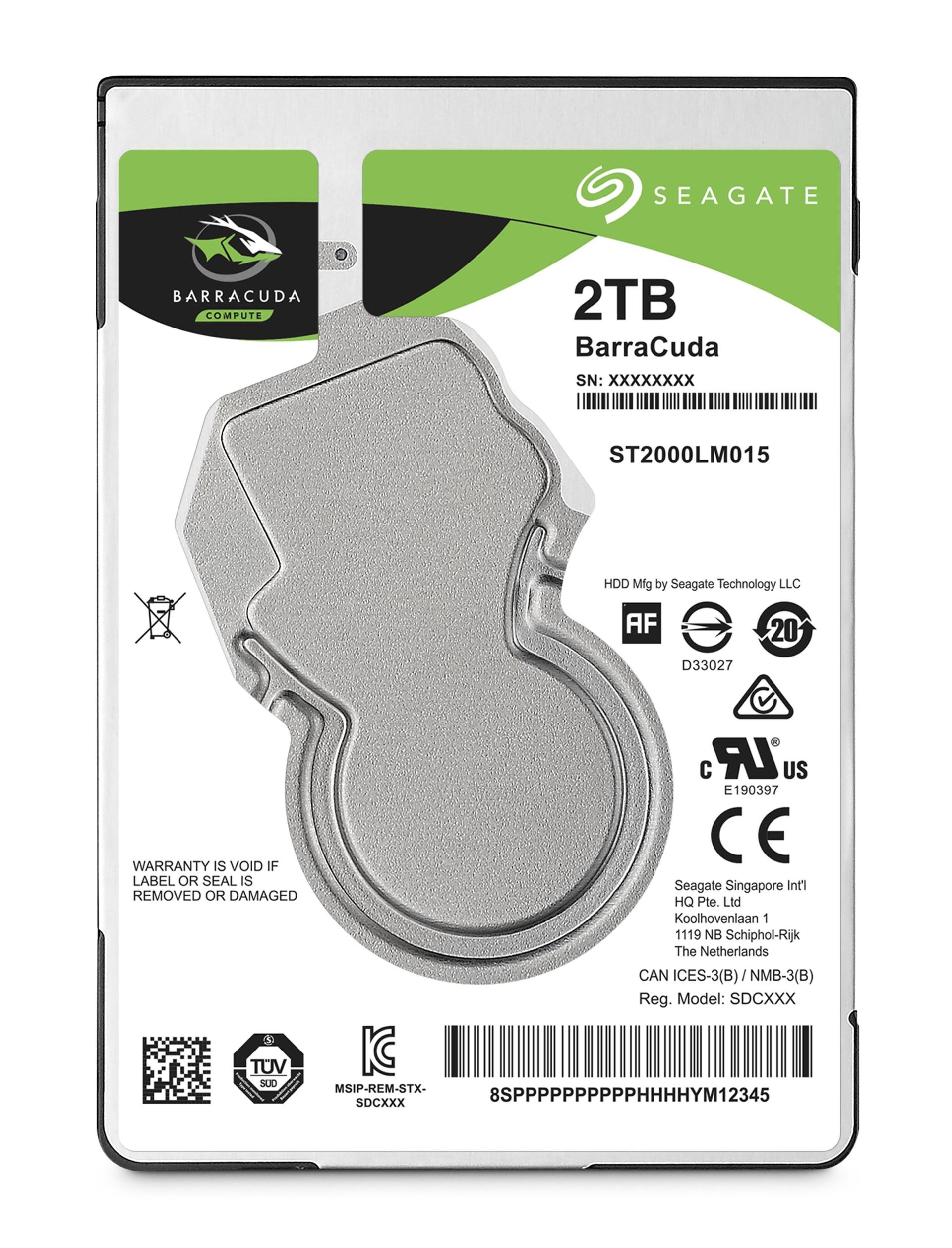 Disco Duro SEAGATE ST2000LM015 – 2 TB, SATA, 5400 RPM, 2.5 pulgadas