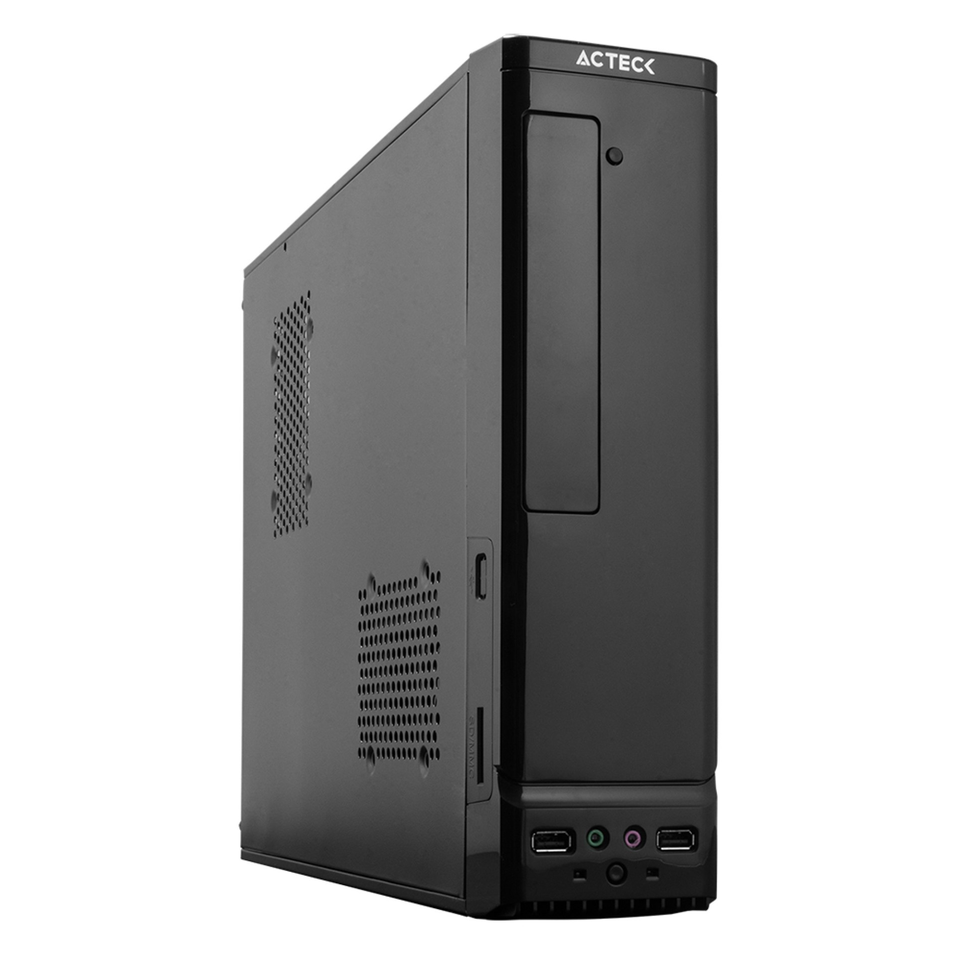 Gabinete ACTECK ATOM GS240 Micro Desktop Slim Micro ATX Y Mini ITX USB 2.0 Fuente 450W 1 Vent –